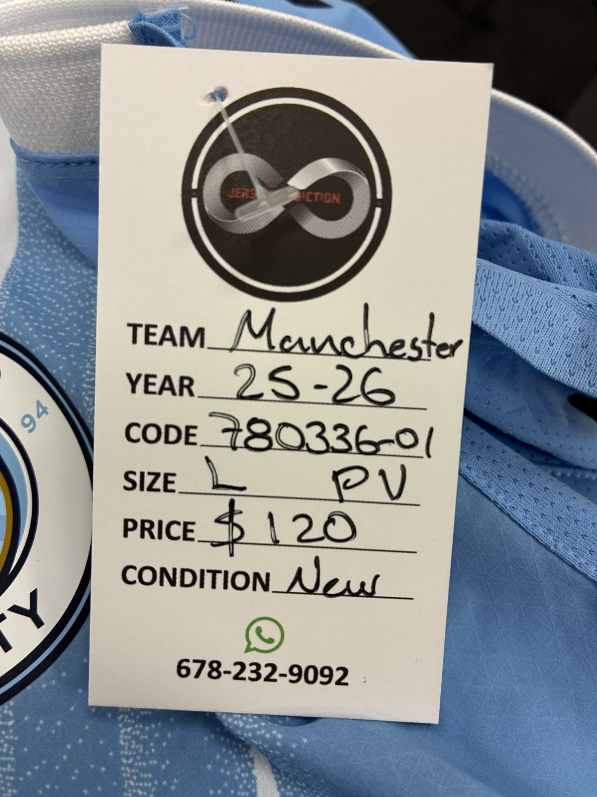 2025-26 Manchester City Player Version Home Jersey