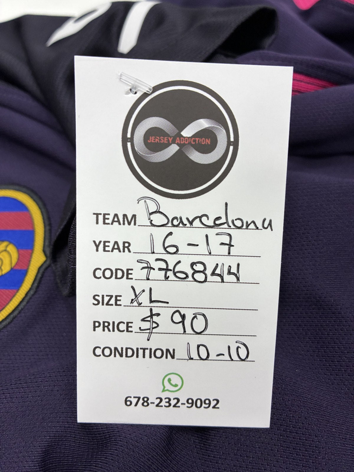 2016-17 FC Barcelona Away Jersey