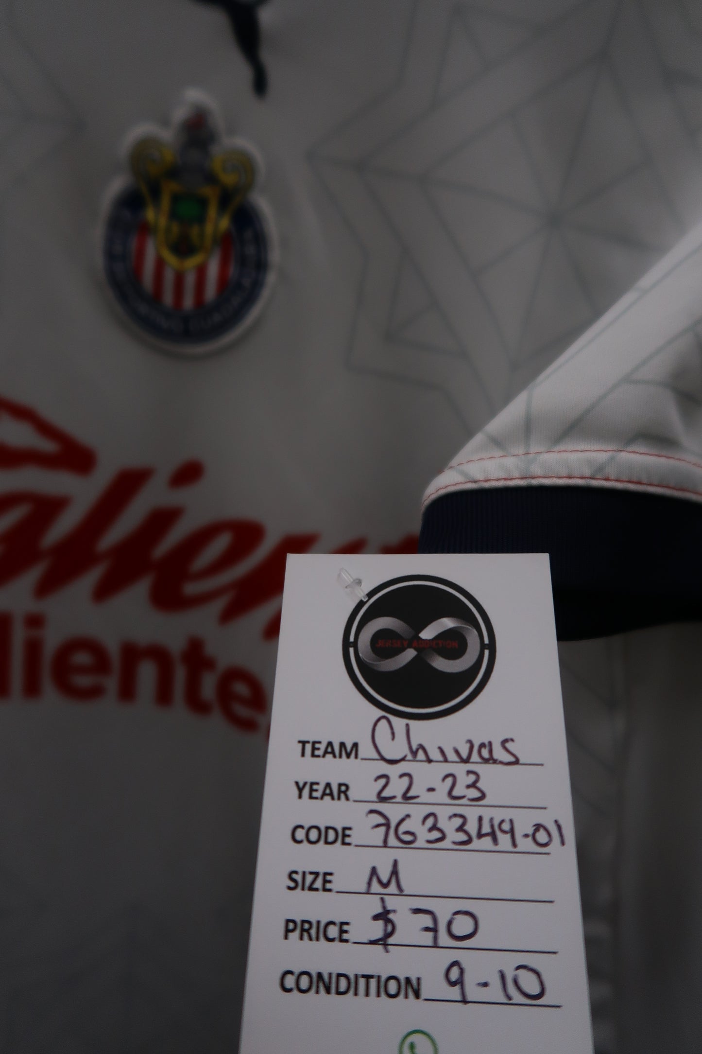 2022-23 Chivas Guadalajara Away Jersey / M / 9-10