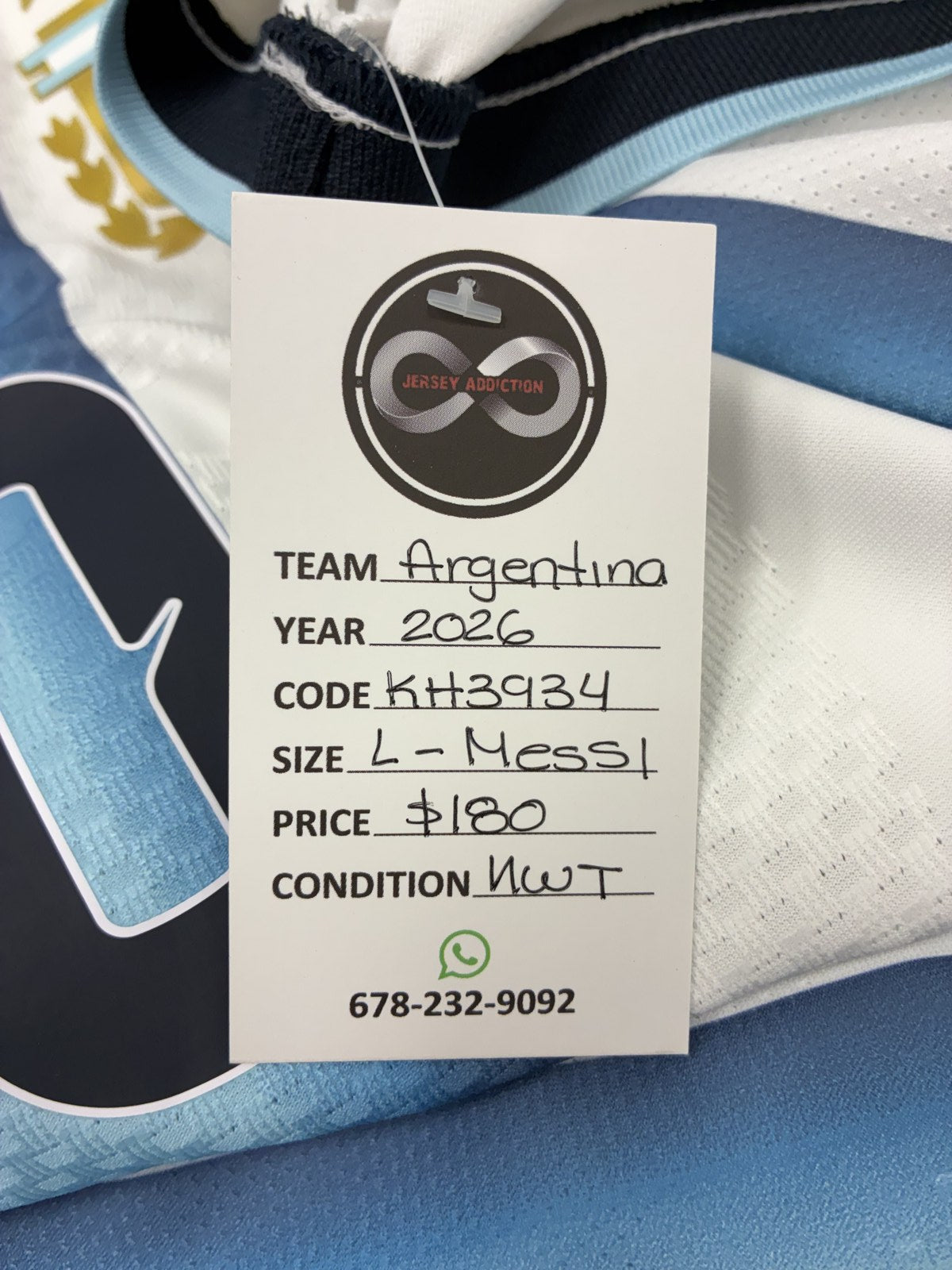 2026 Argentina Lionel Messi 10 Home Jersey