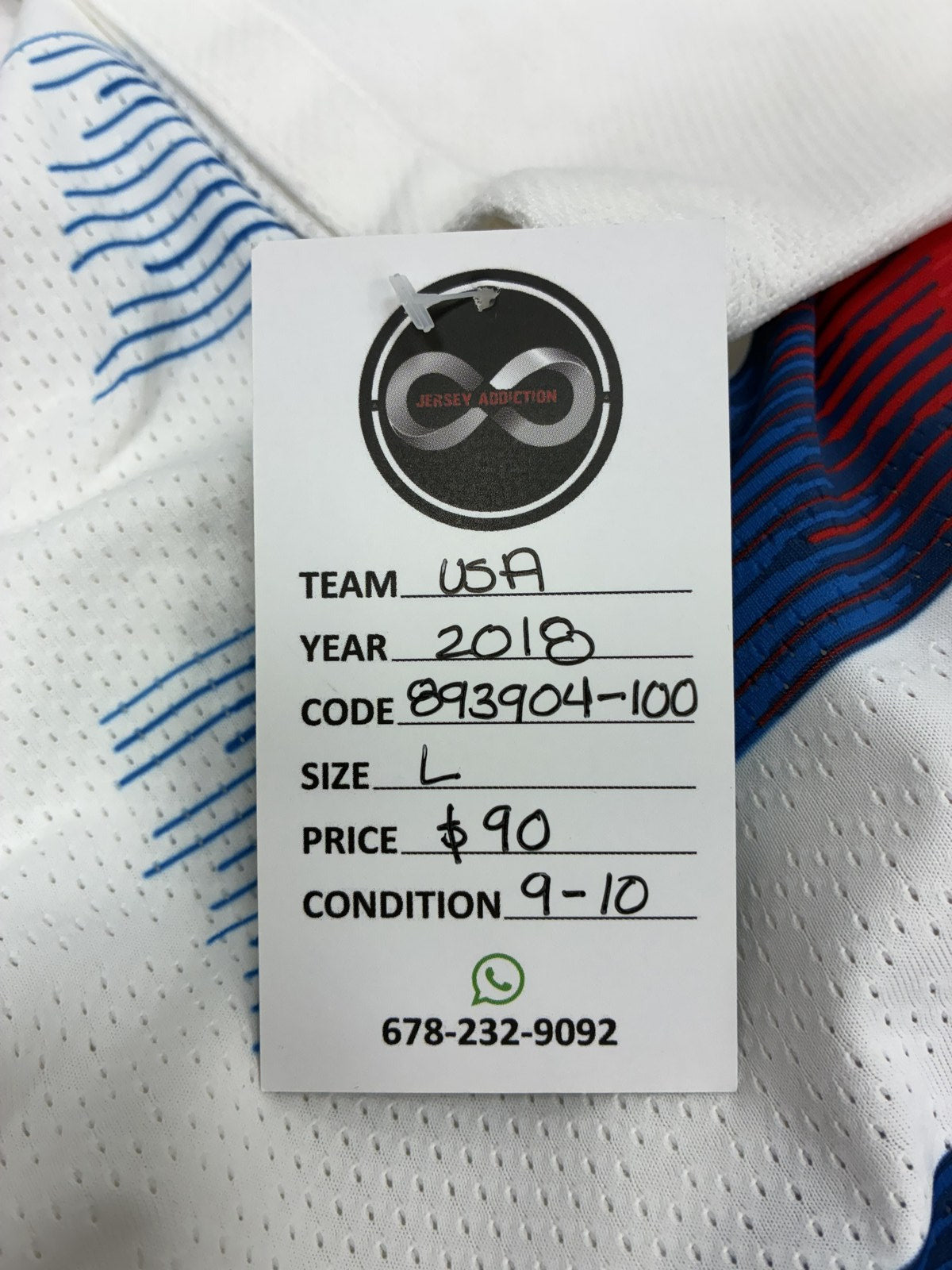 2018 United States Home Jersey