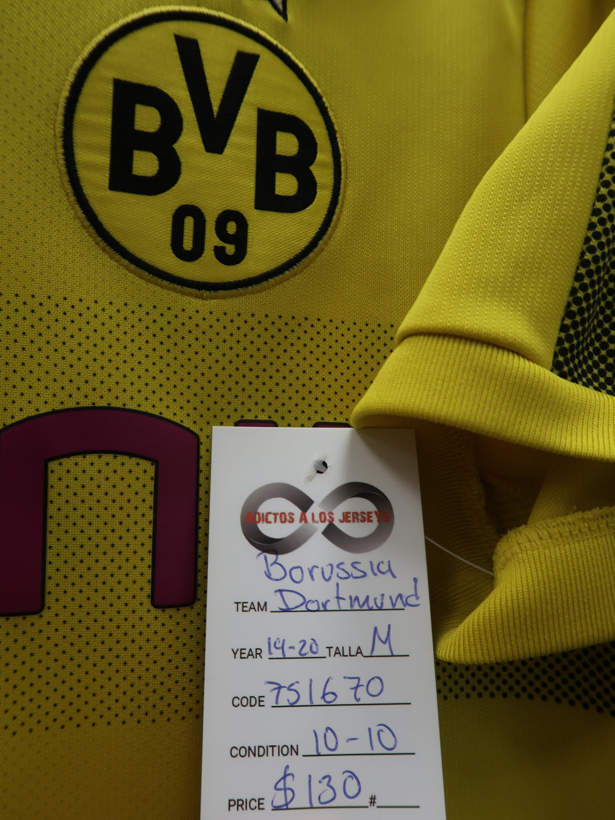 2019-20 Borussia Dortmund Reus 11 Home Jersey tag