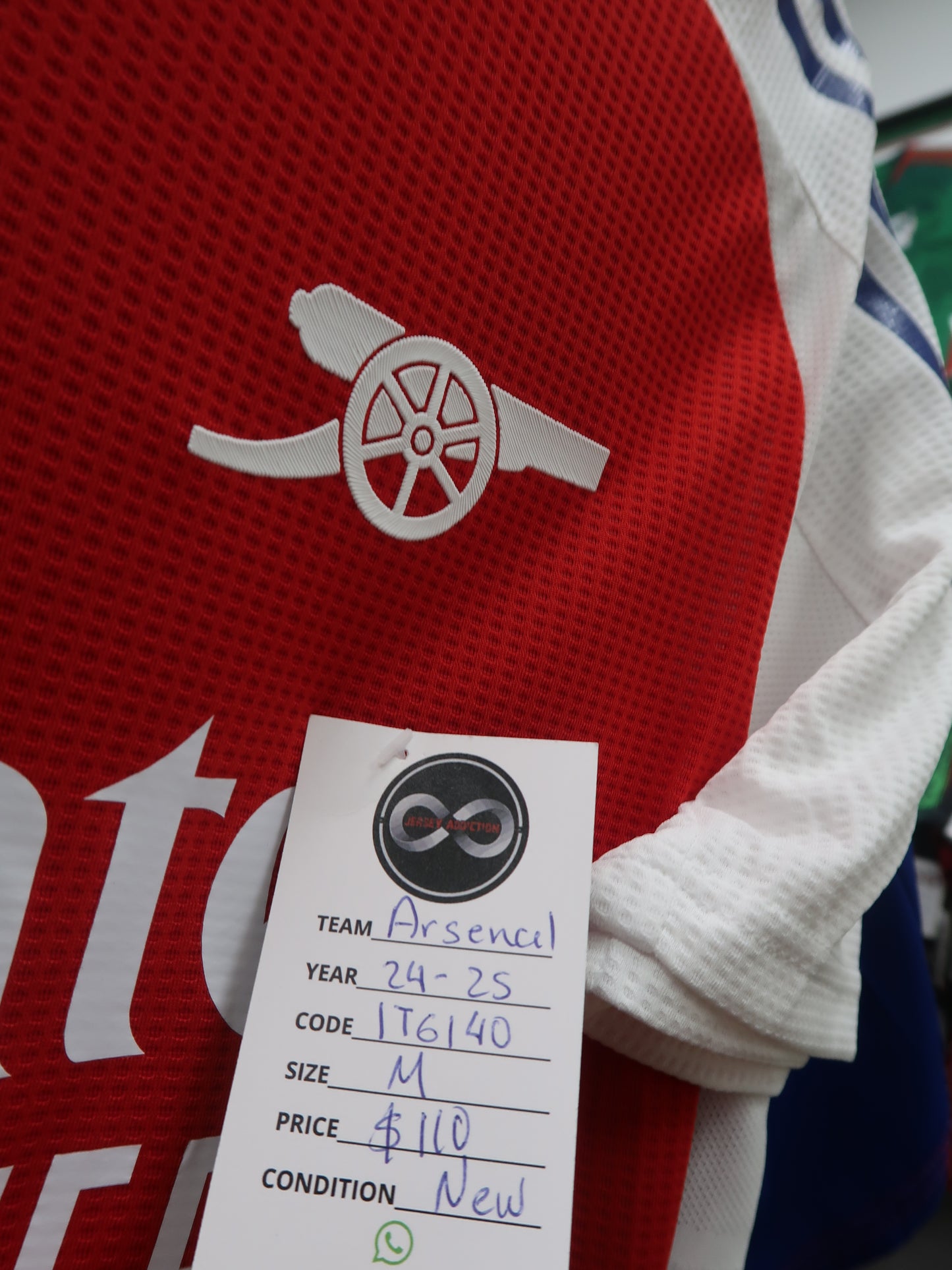 2024-25 Arsenal Home Jersey tag