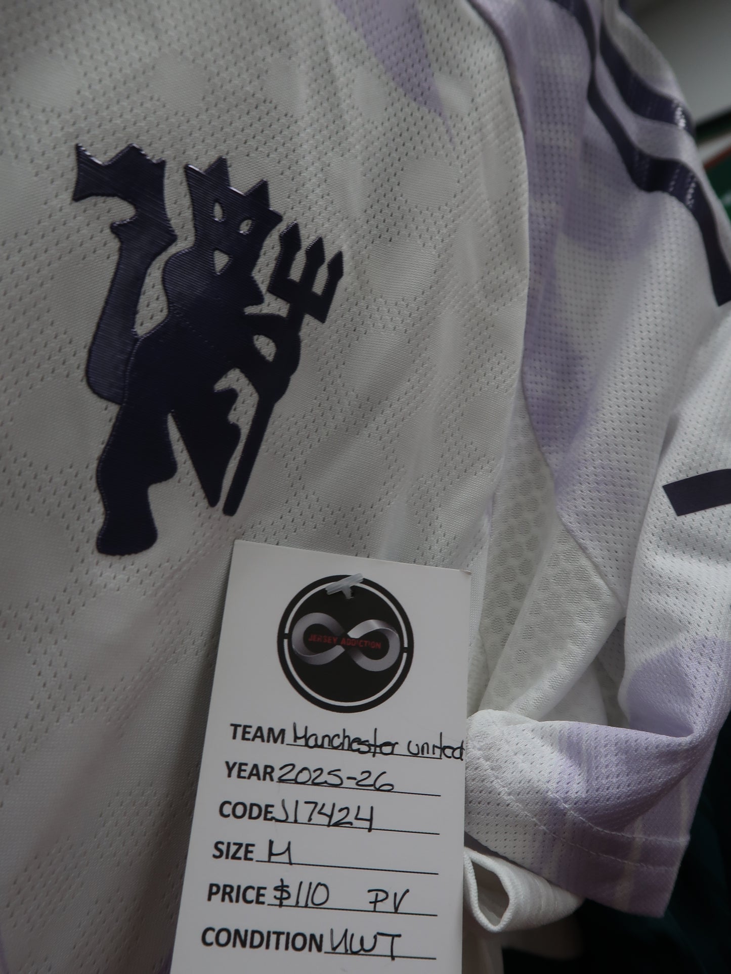 2025-26 Manchester United Away Player Version Jersey