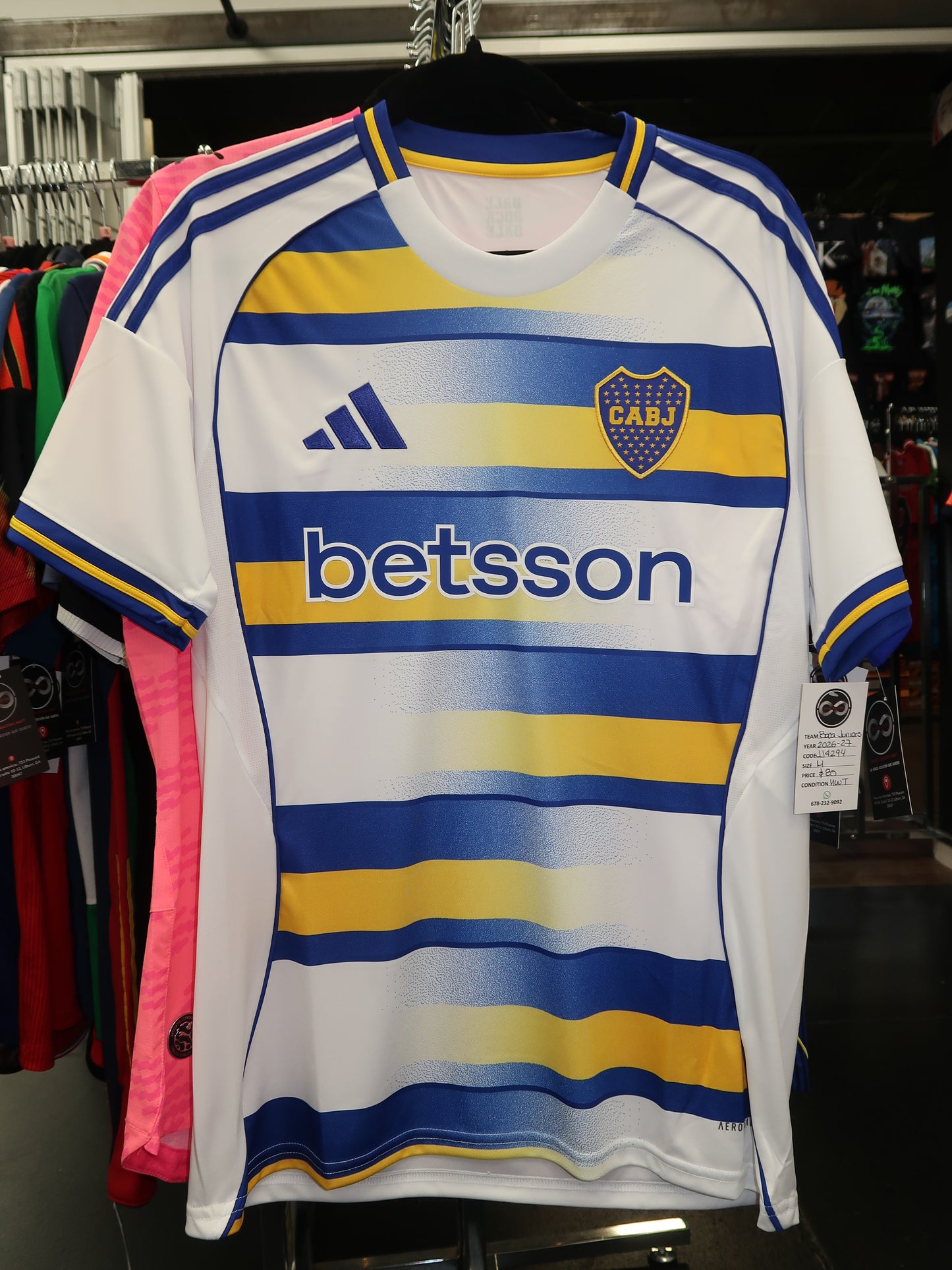 2026-27 Boca Juniors Home Jersey M NWT