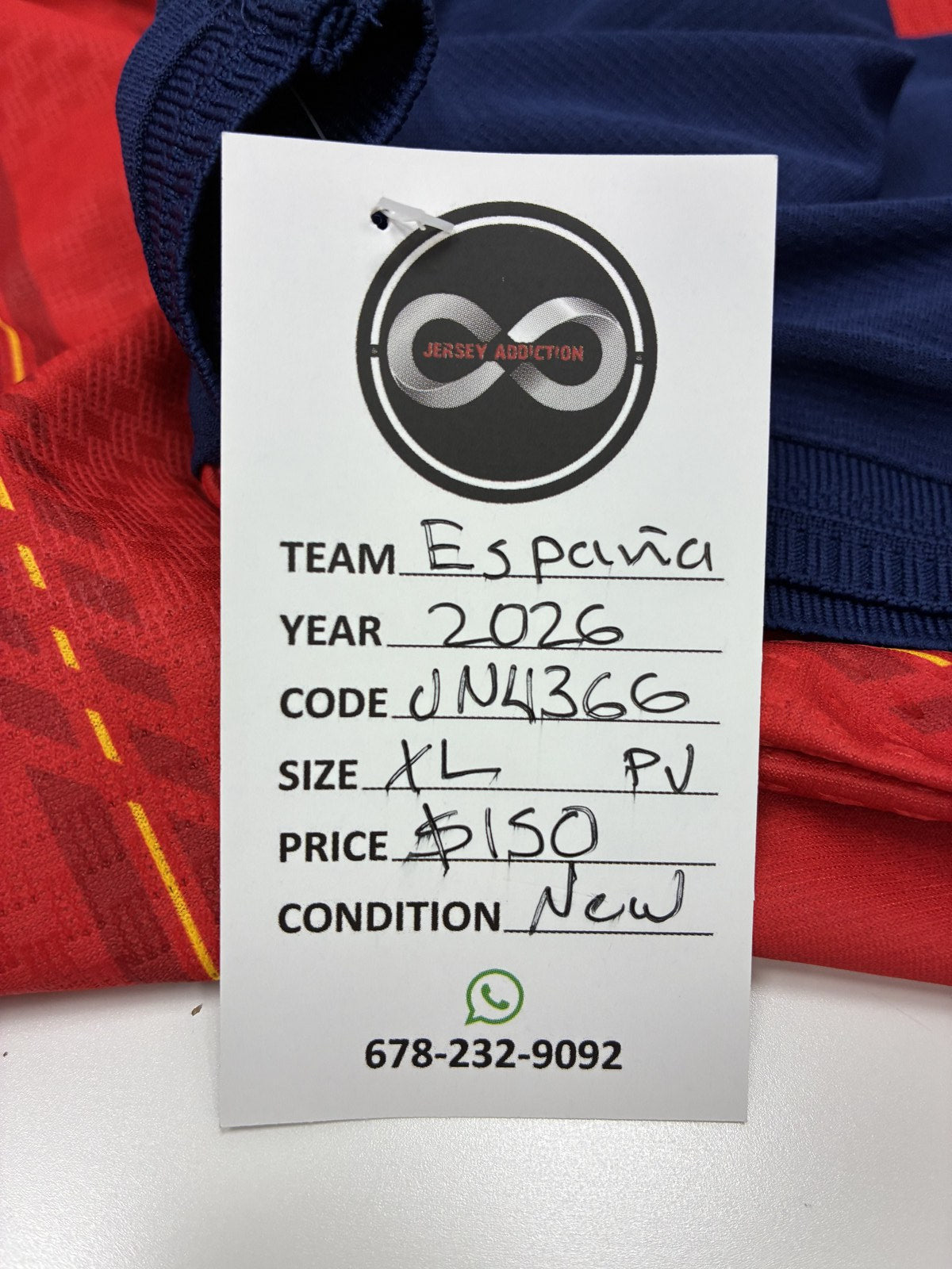 2026 Portugal Home Jersey X-Large