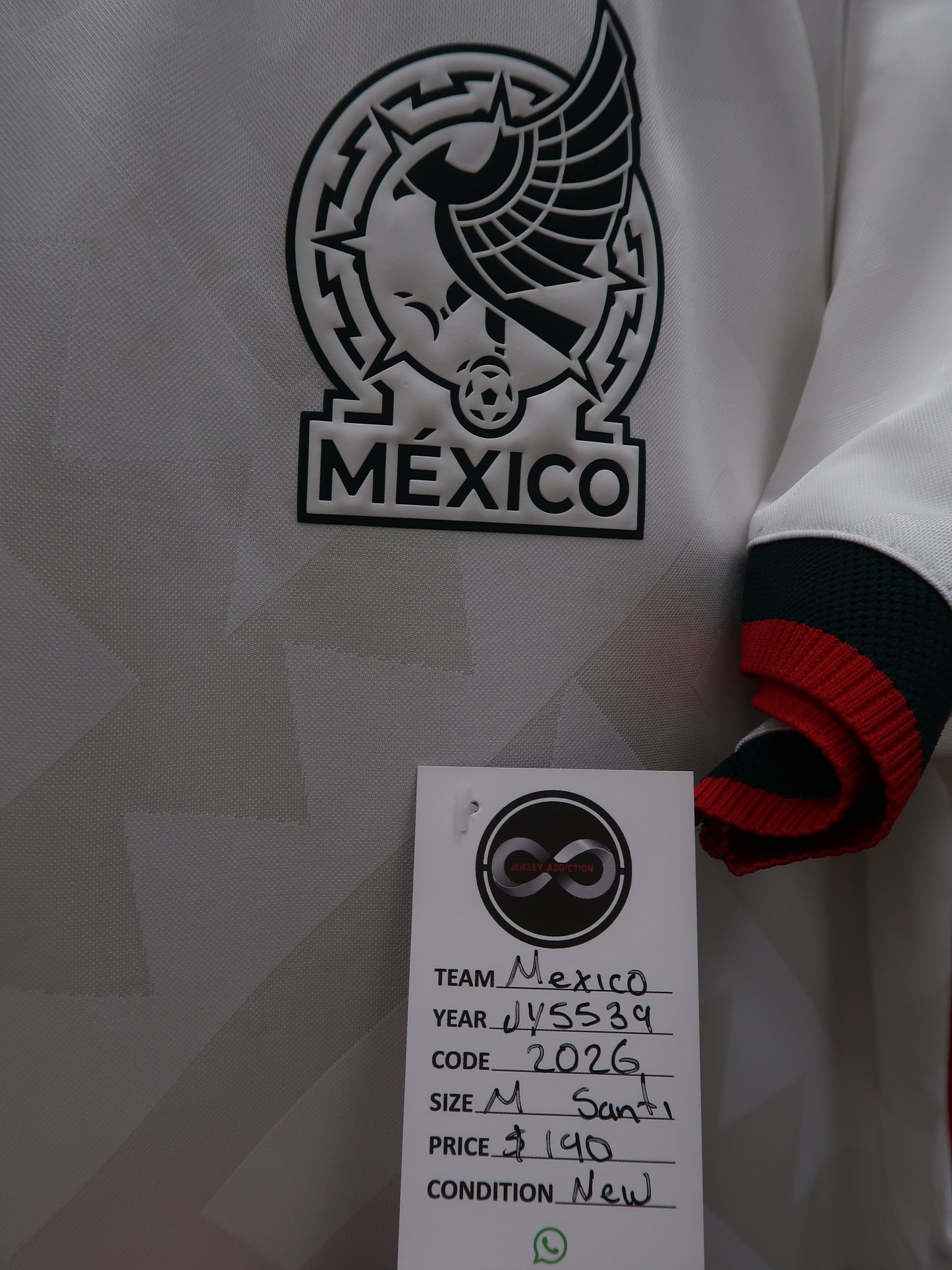 2026 Mexico S. Gimenez 11 Away Jersey tag