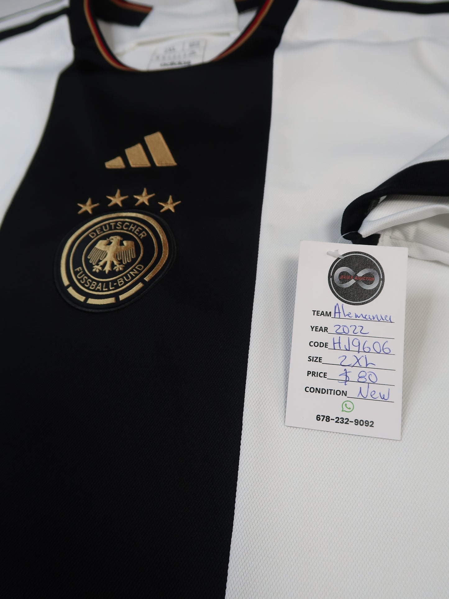 2022 Germany Home Jersey tag