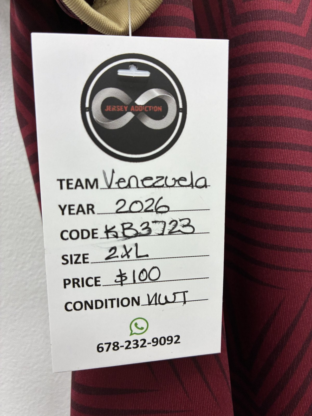 2026 Venezuela Home Jersey