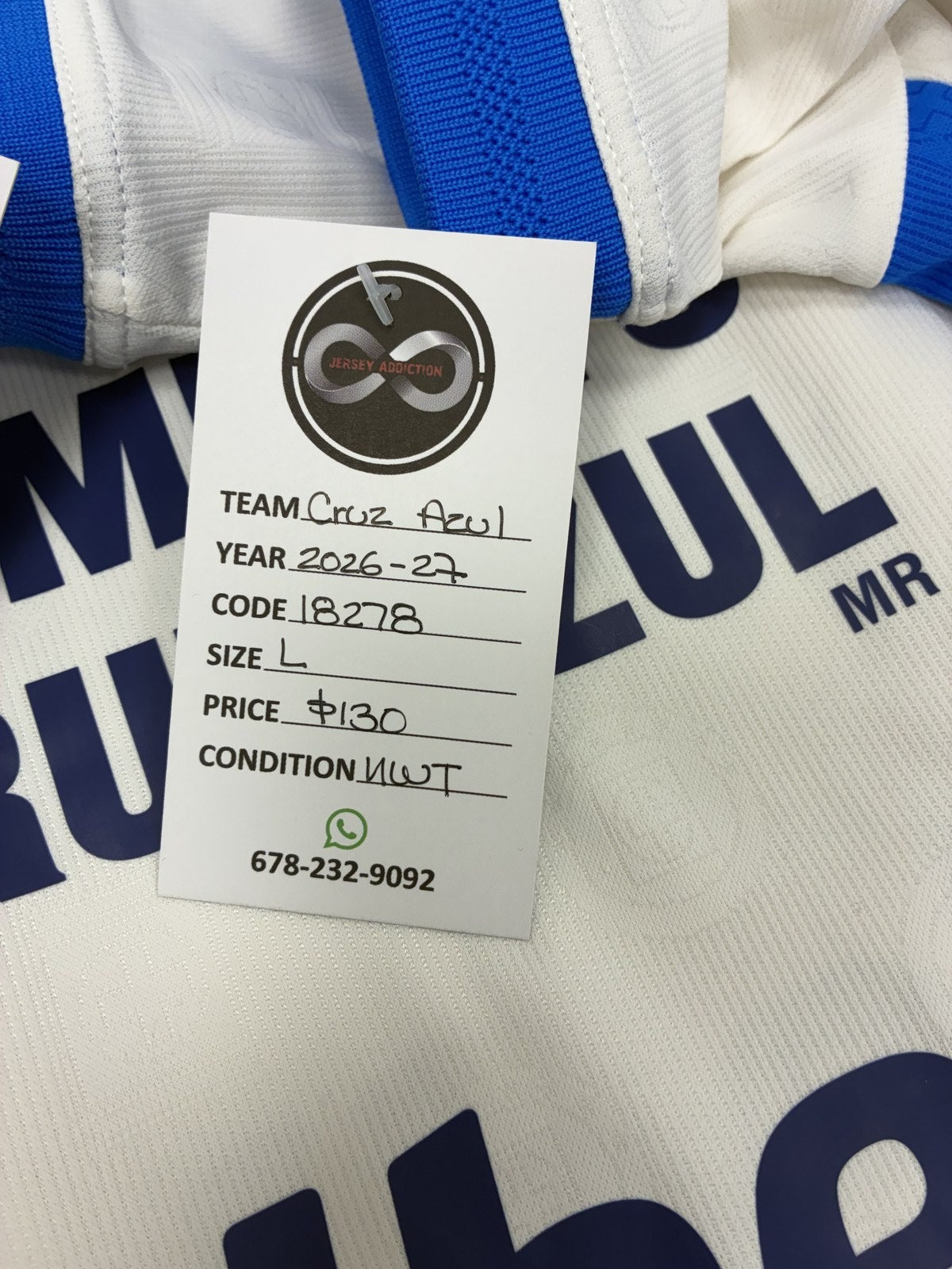 2026-27 Cruz Azul Away Jersey