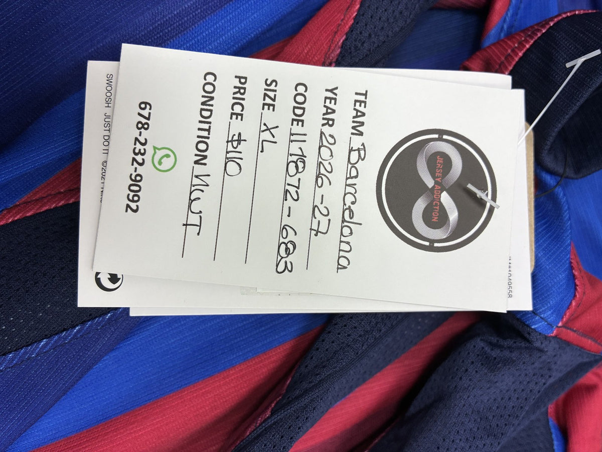 2026-27 Barcelona Home Jersey X-Large