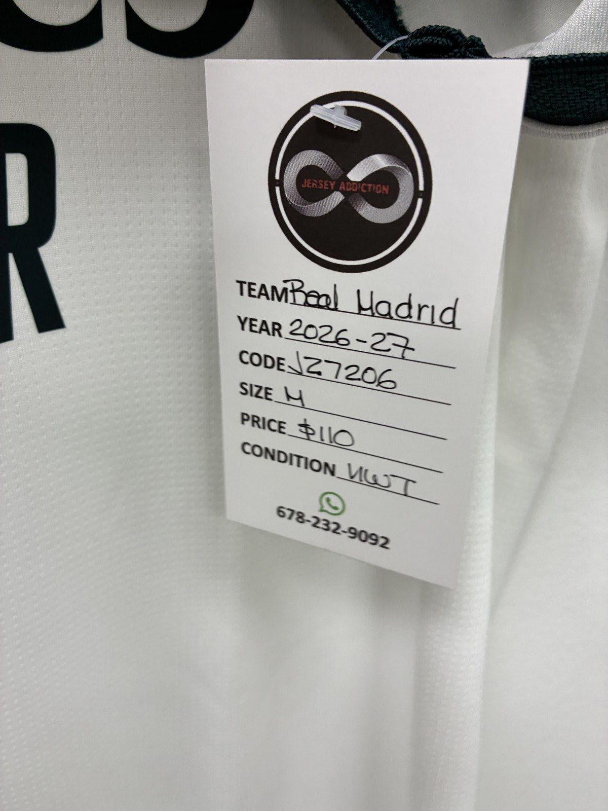 2026-27 Real Madrid Home Jersey