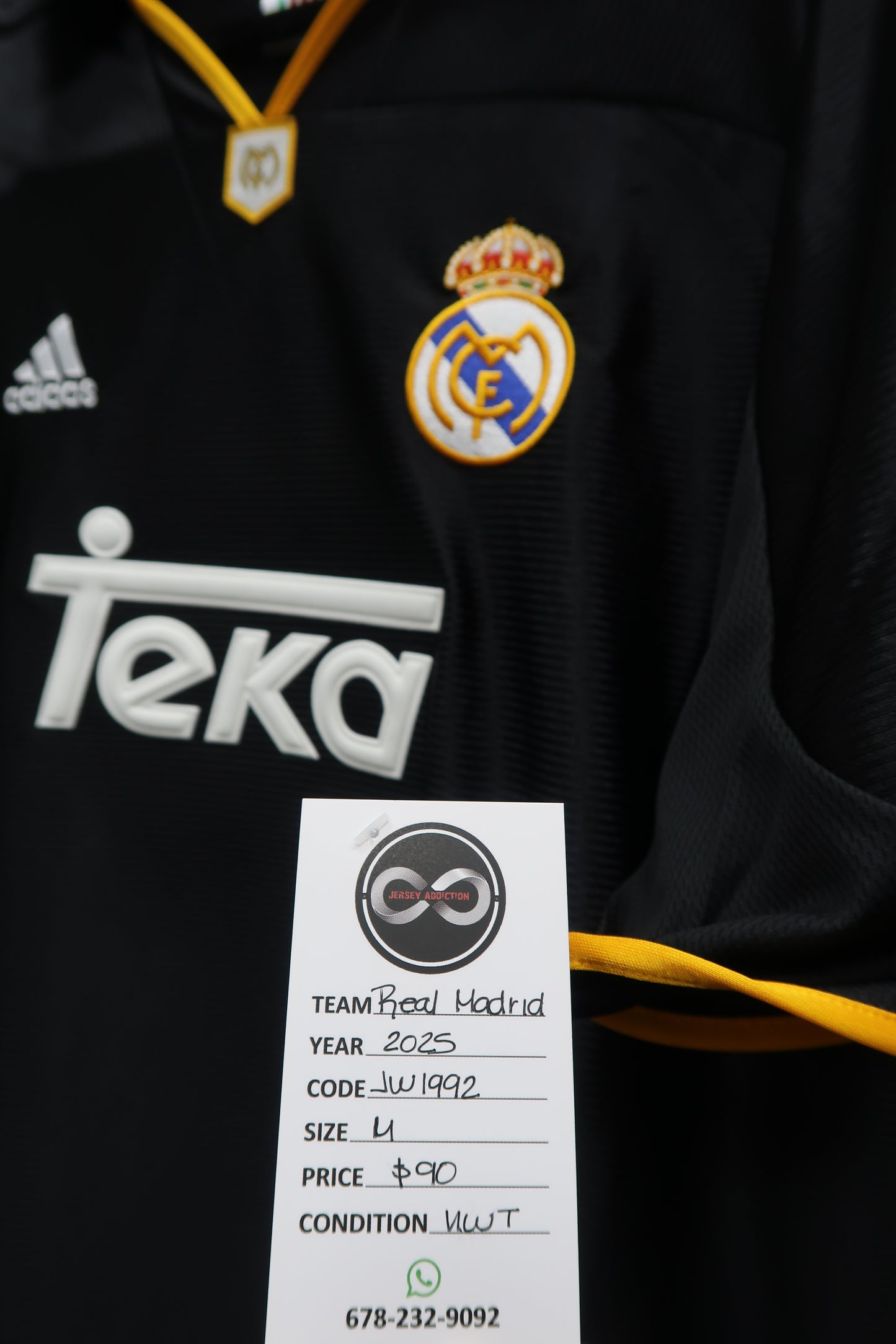 2025 Real Madrid Retro Teka Third Jersey tag