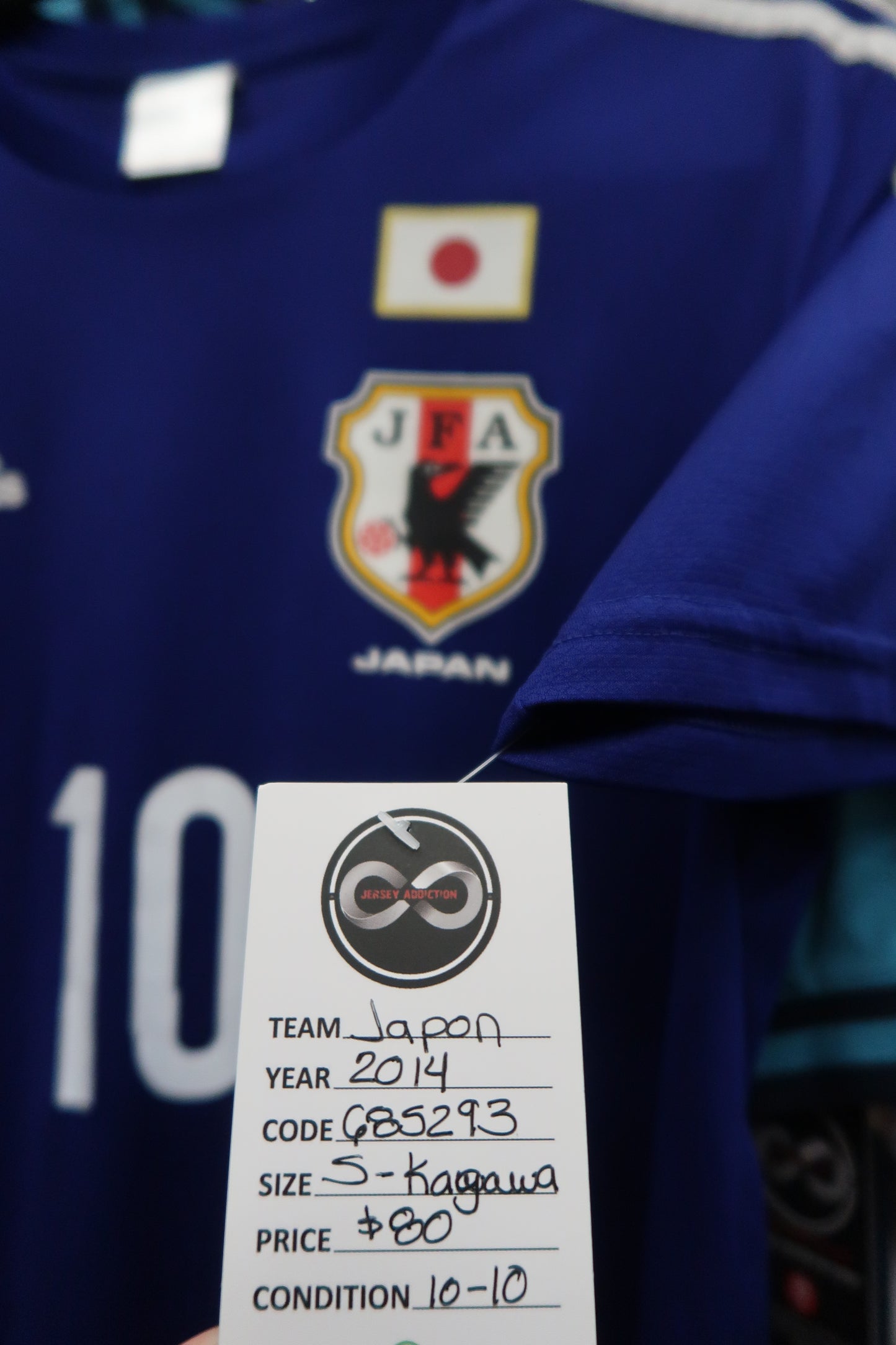 2014 Japan Kagawa 10 Home Jersey tag