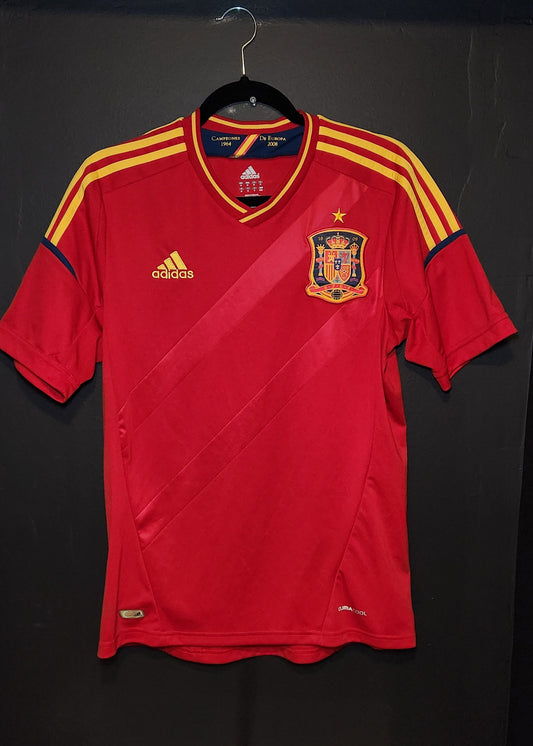 2012 Spain Home Jersey / Medium / Excellent