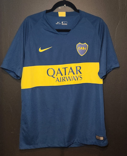 2018-19 Boca Juniors Home Jersey / Large / Excellent