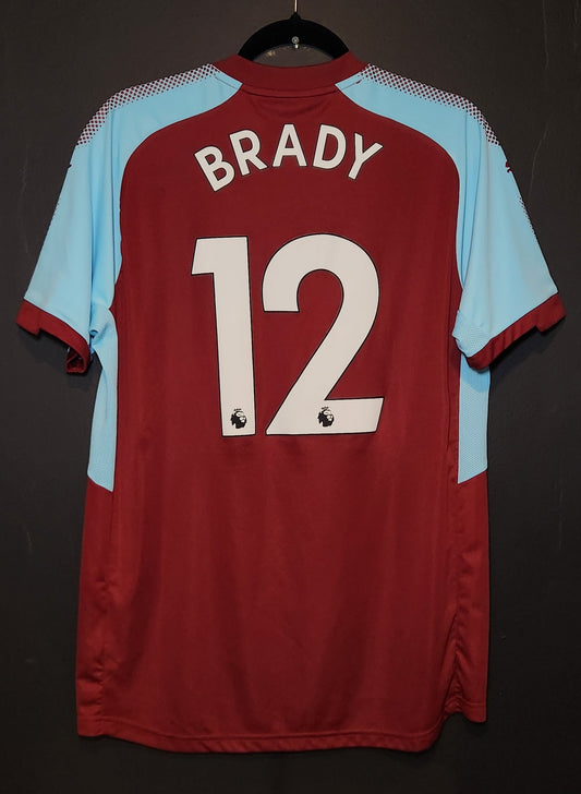 2017-18 Burnley Robbie Brady 12 Home jersey / Large / Good