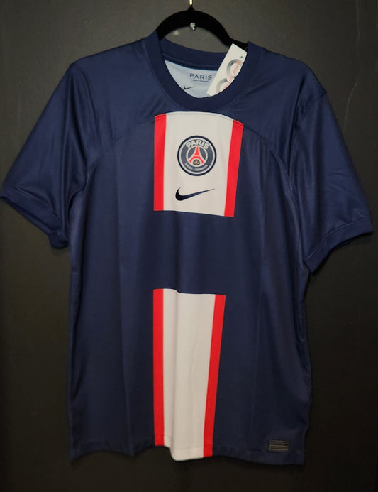 2022-23  Paris Saint-Germain F.C. Home Jersey / Large / New