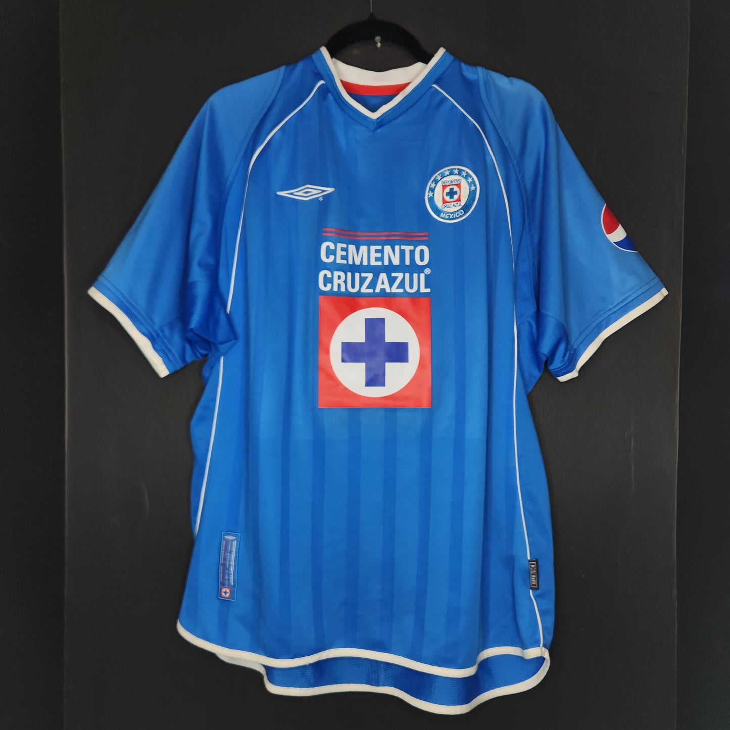 2002 Cruz Azul Loco Abreu 13 Home Jersey / Large / Excellent