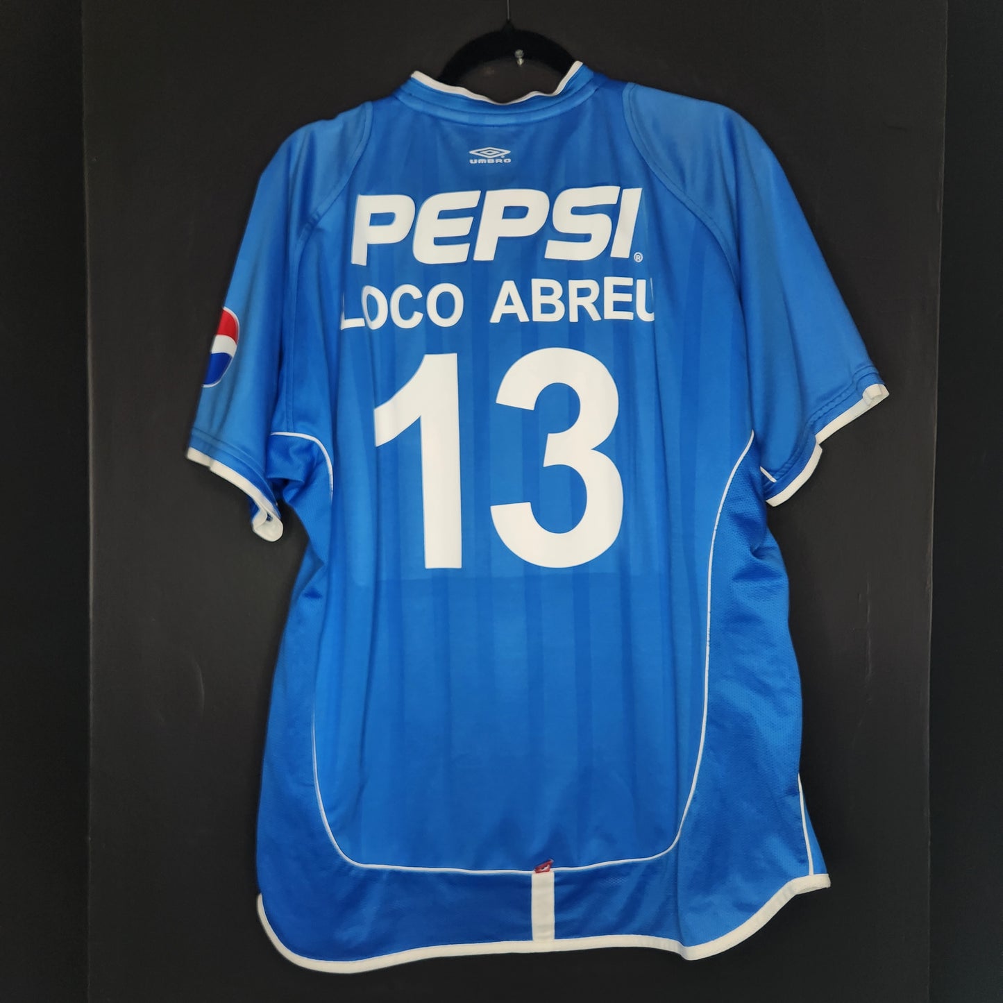 2002 Cruz Azul Loco Abreu 13 Home Jersey / Large / Excellent