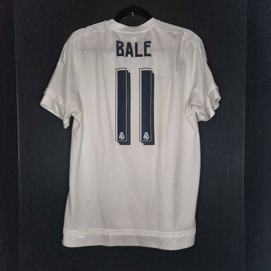 2015-16 Real Madrid Gareth Bale 11 Home Jersey / Large / Excellent