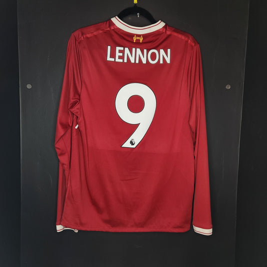 2017-18 Liverpool Lennon 9 Home Jersey / Medium / Excellent