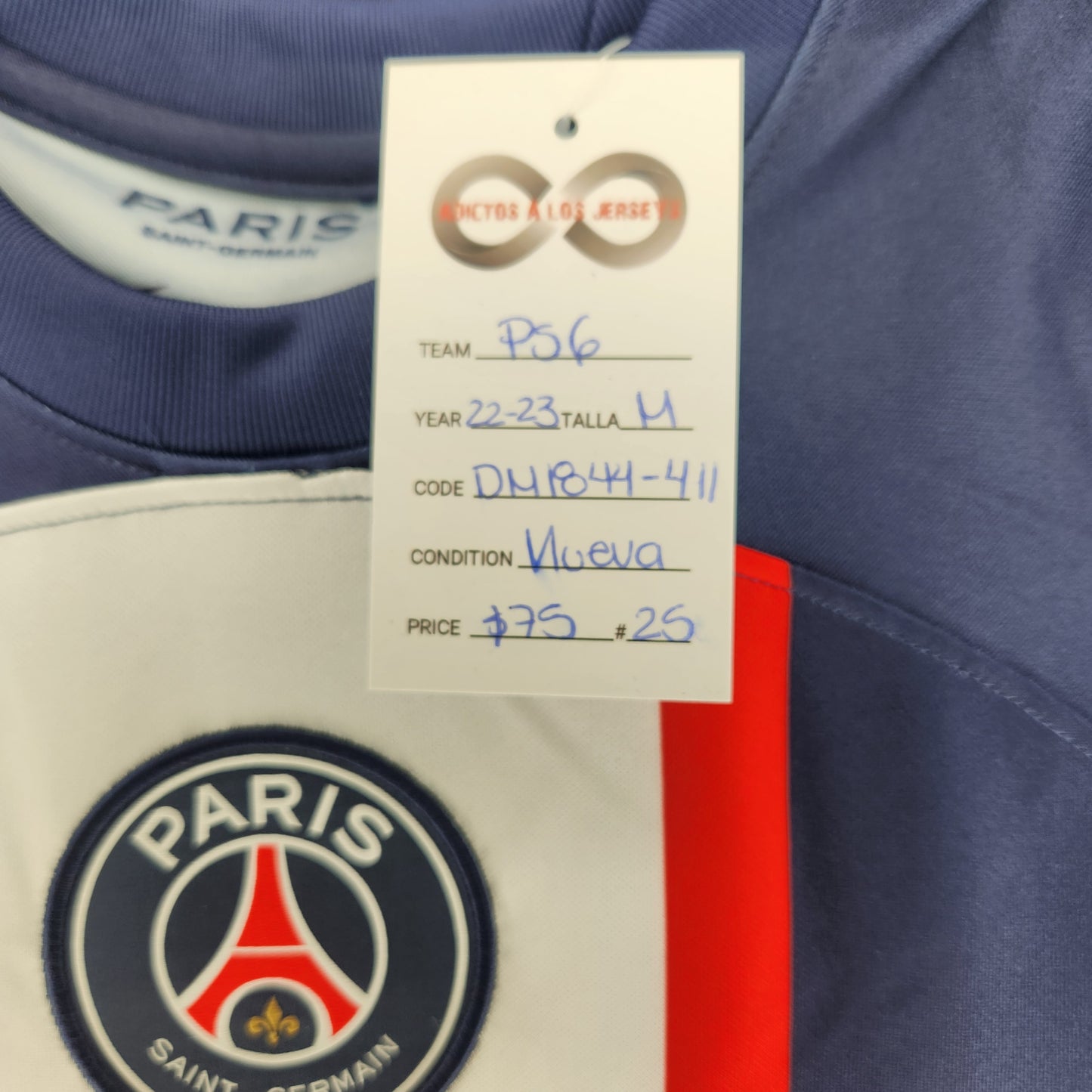 2022-23 PSG Home Jersey / Medium / New