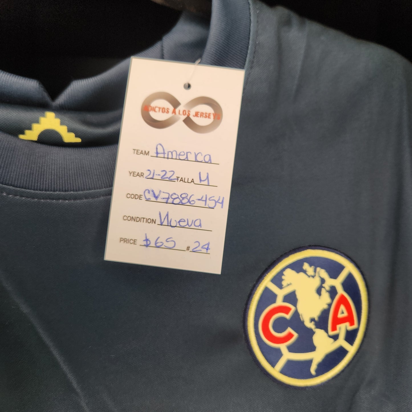 2021-22 Club America Away Jersey / Medium / New