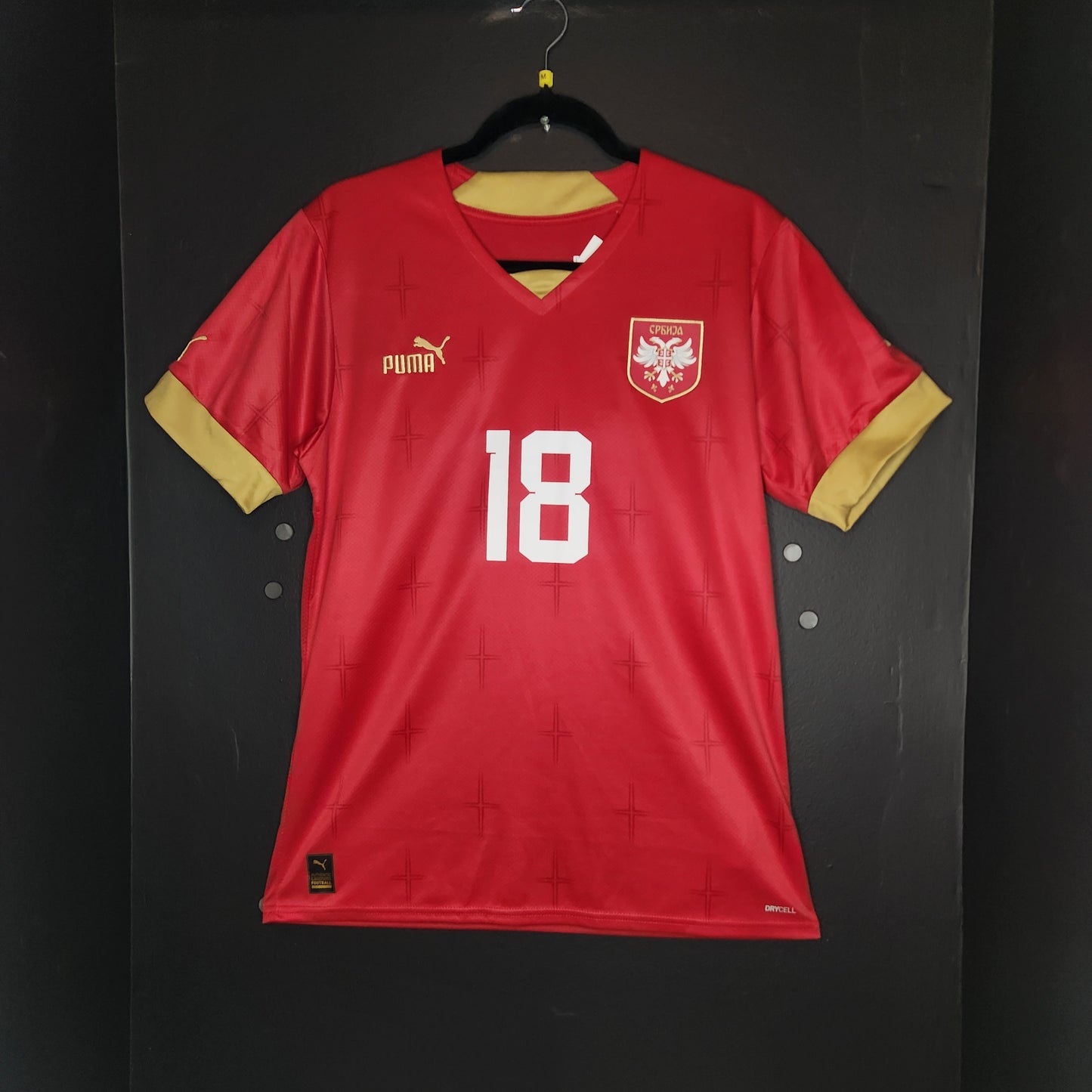 2022 Serbia Dušan Vlahović 18 Home Jersey / Medium / New