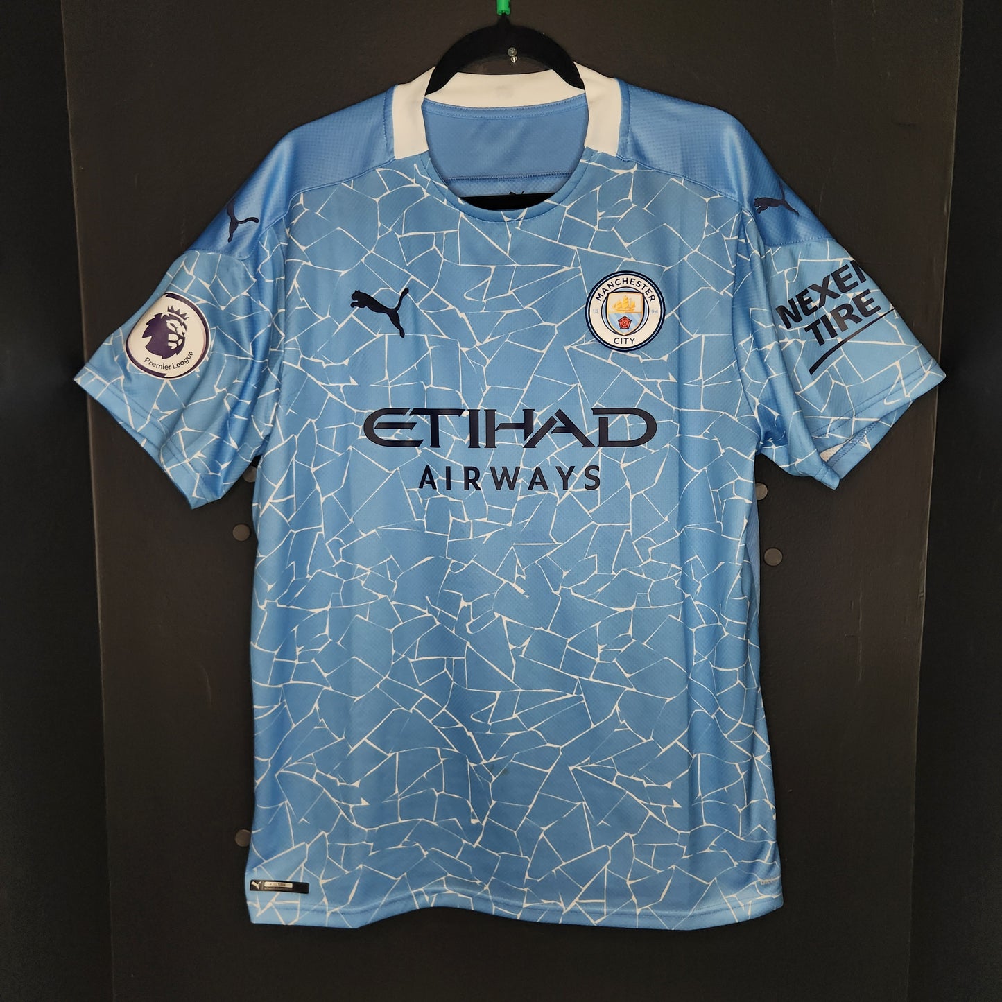 2020-21 Manchester City Kun Aguero 10 Home Jersey / X-Large / Good