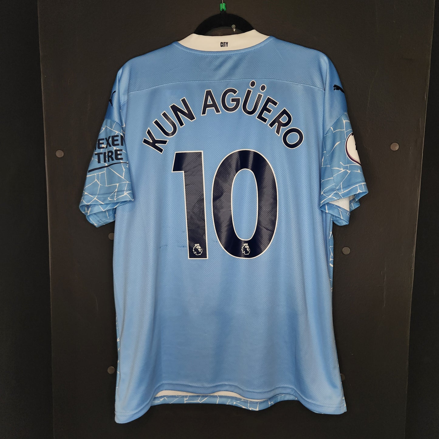 2020-21 Manchester City Kun Aguero 10 Home Jersey / X-Large / Good