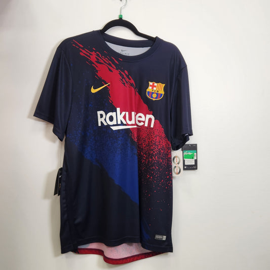 2019-20 FC Barcelona Pre-Match Jersey / X-Large / New