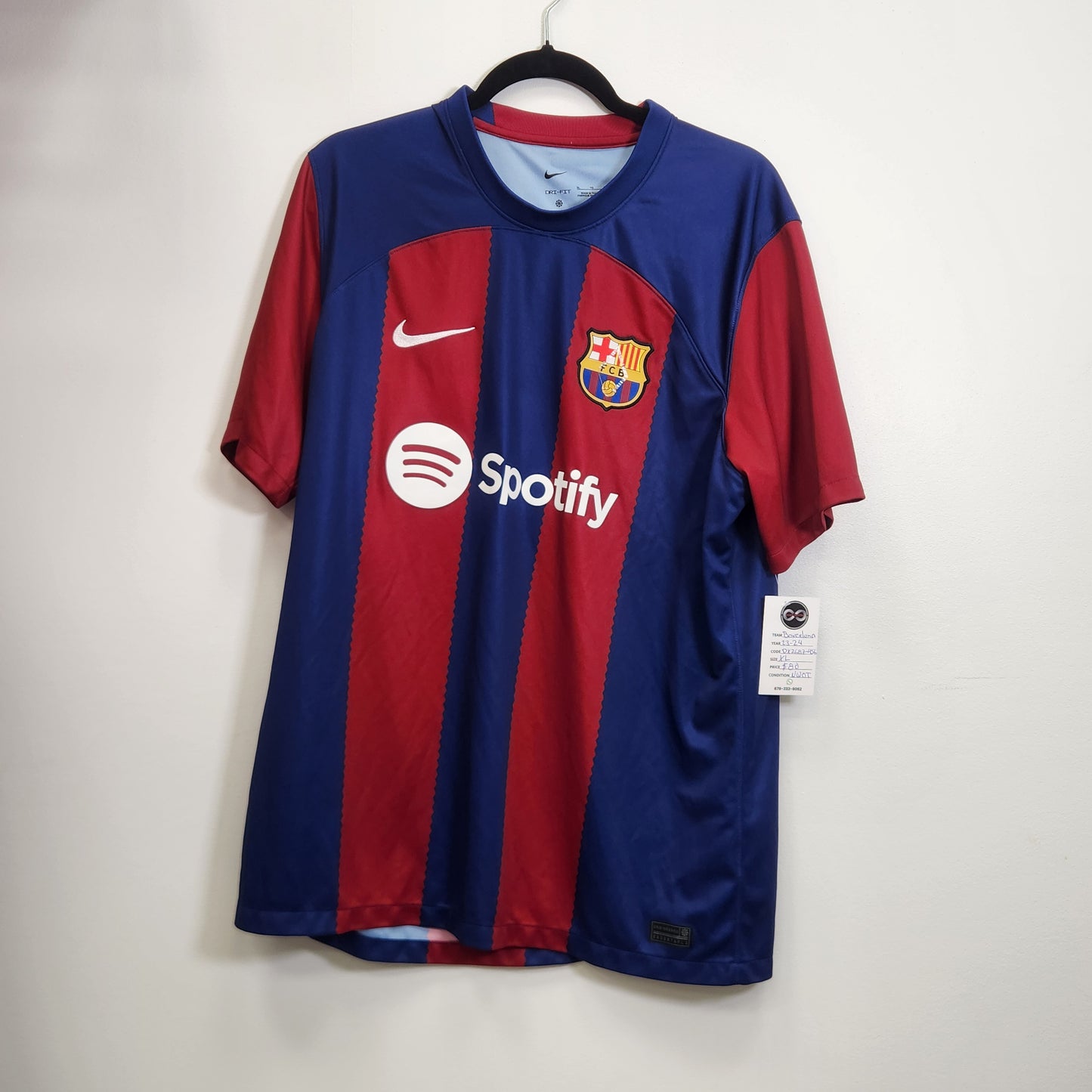 2023-24 Barcelona Home Jersey / X-Large / New