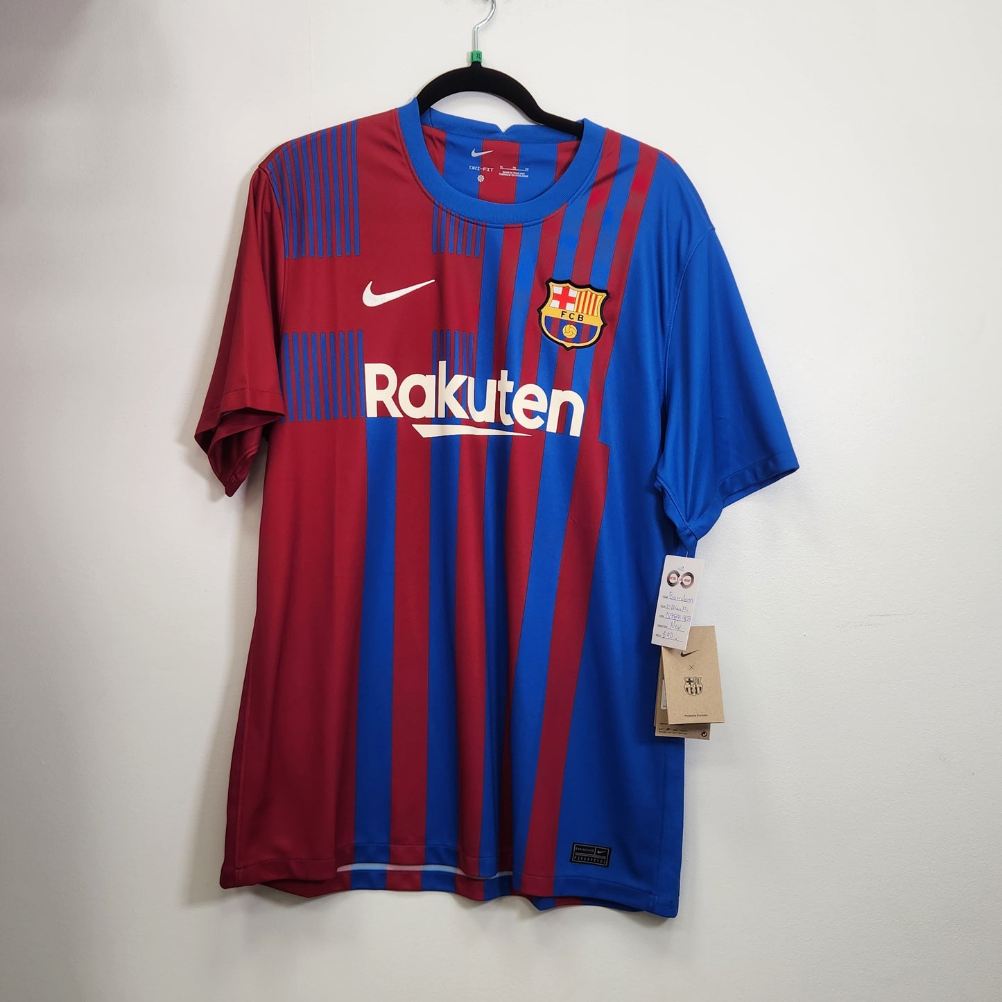 2021-22 Barcelona Home Jersey / X-Large / New