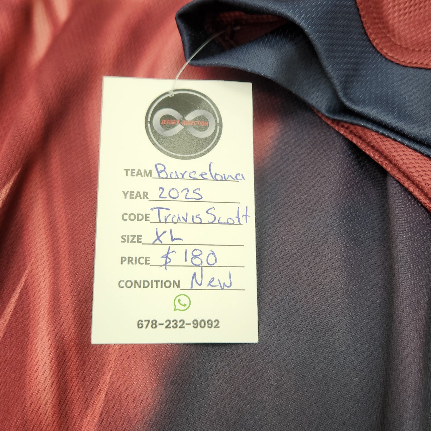 2025 Barcelona Travis Scott Collab Jersey / X-Large / New