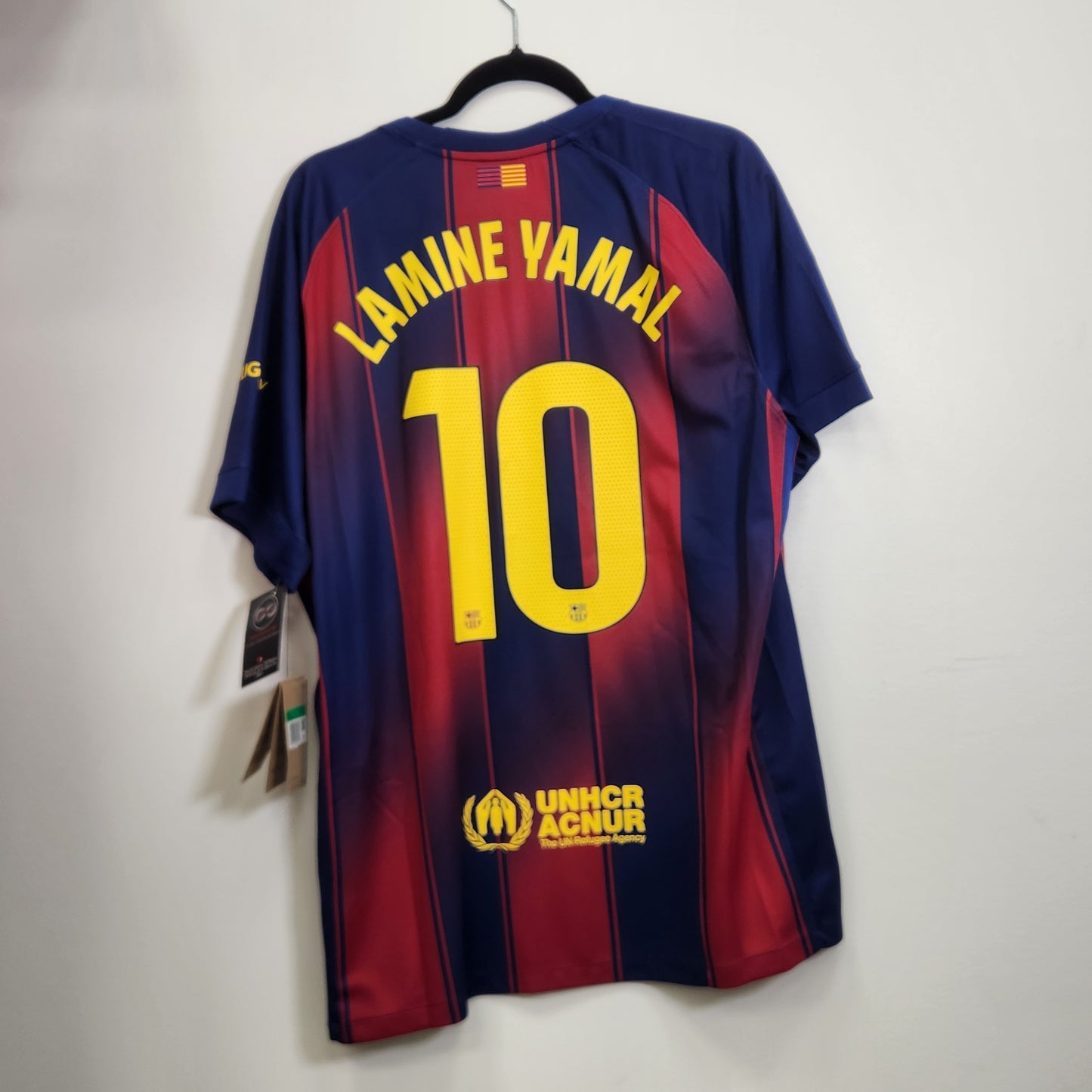 2025-26 Barcelona Lamine Yamal 10 Home Jersey / X-Large / New
