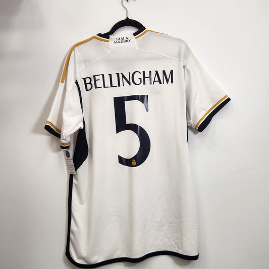 2023-24 Real Madrid Bellingham 5 Home Jersey / X-Large / 10/10