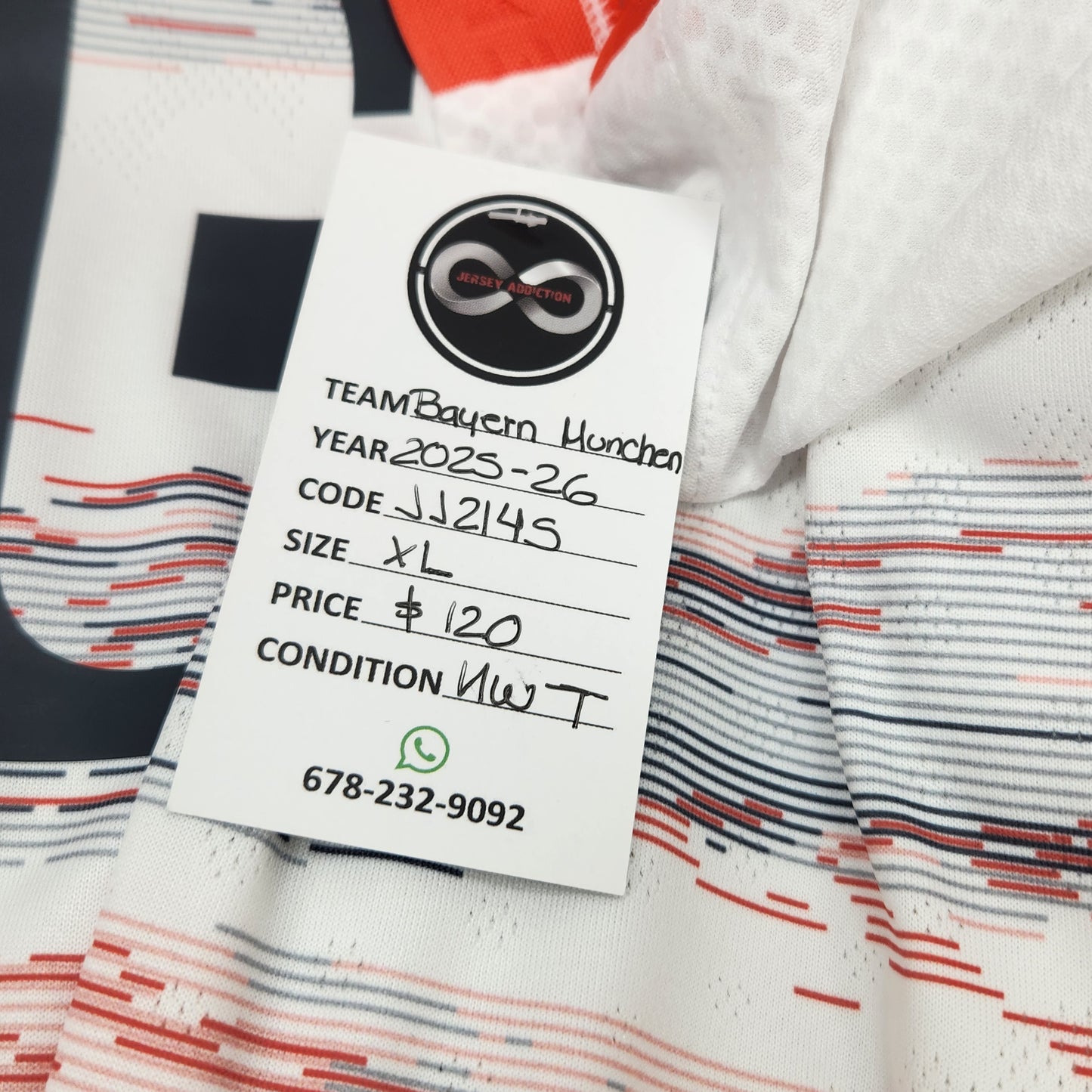 2025-26 Bayern München Away Jersey / X-Large / New