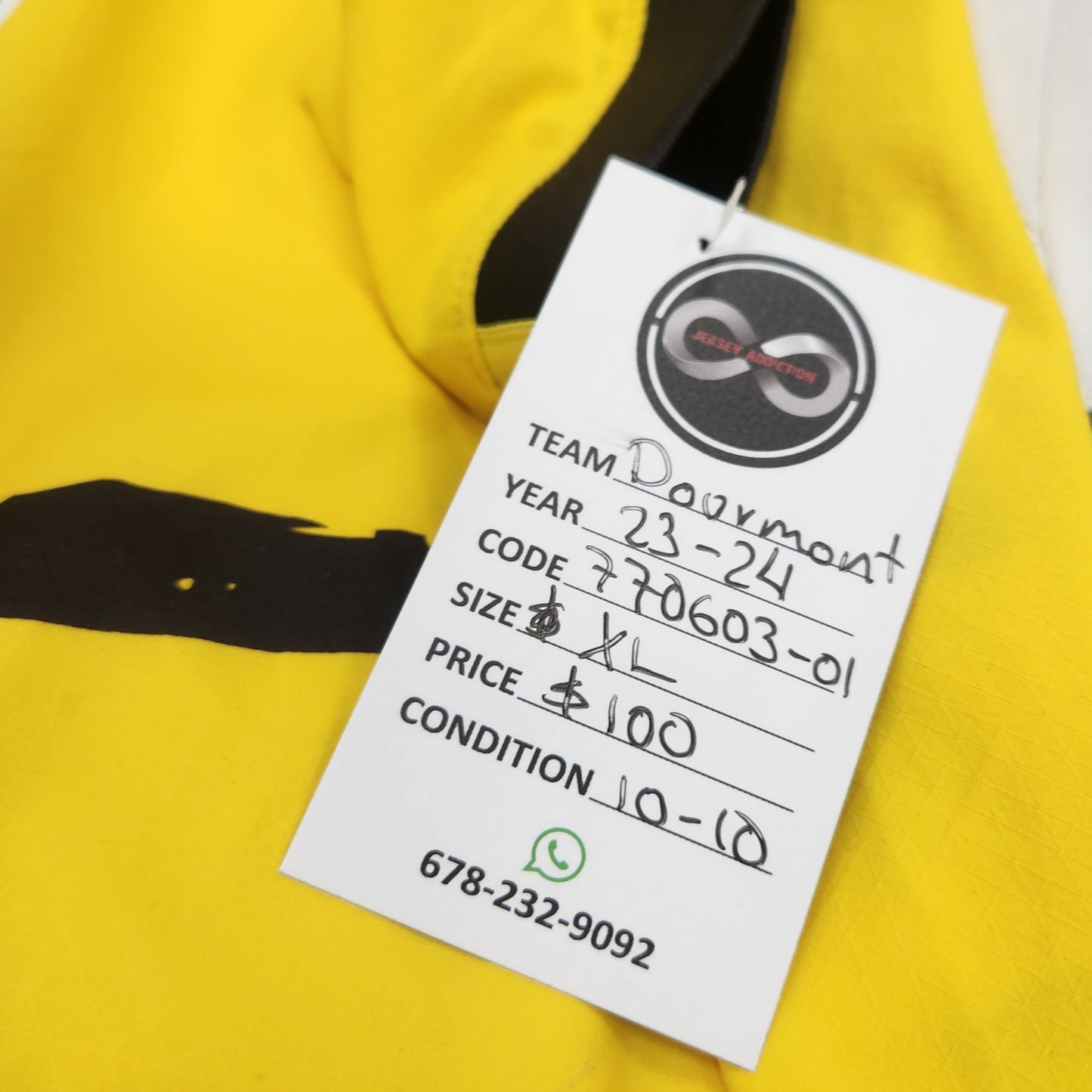 2023-24 Borussia Dortmund Home Jersey / X-Large / 10/10