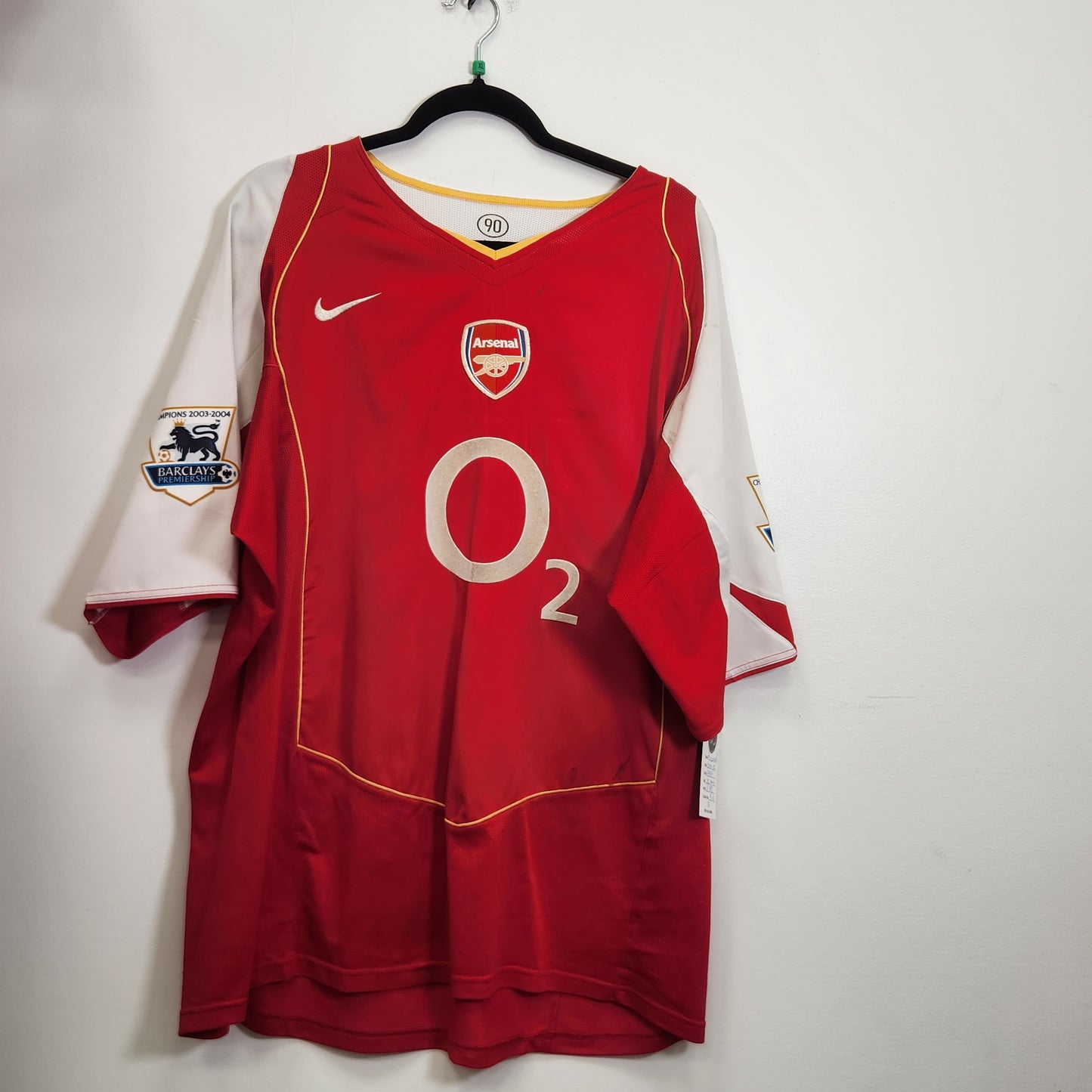 2004-05 Arsenal FC Henry 14 Home Jersey / X-Large / 9/10