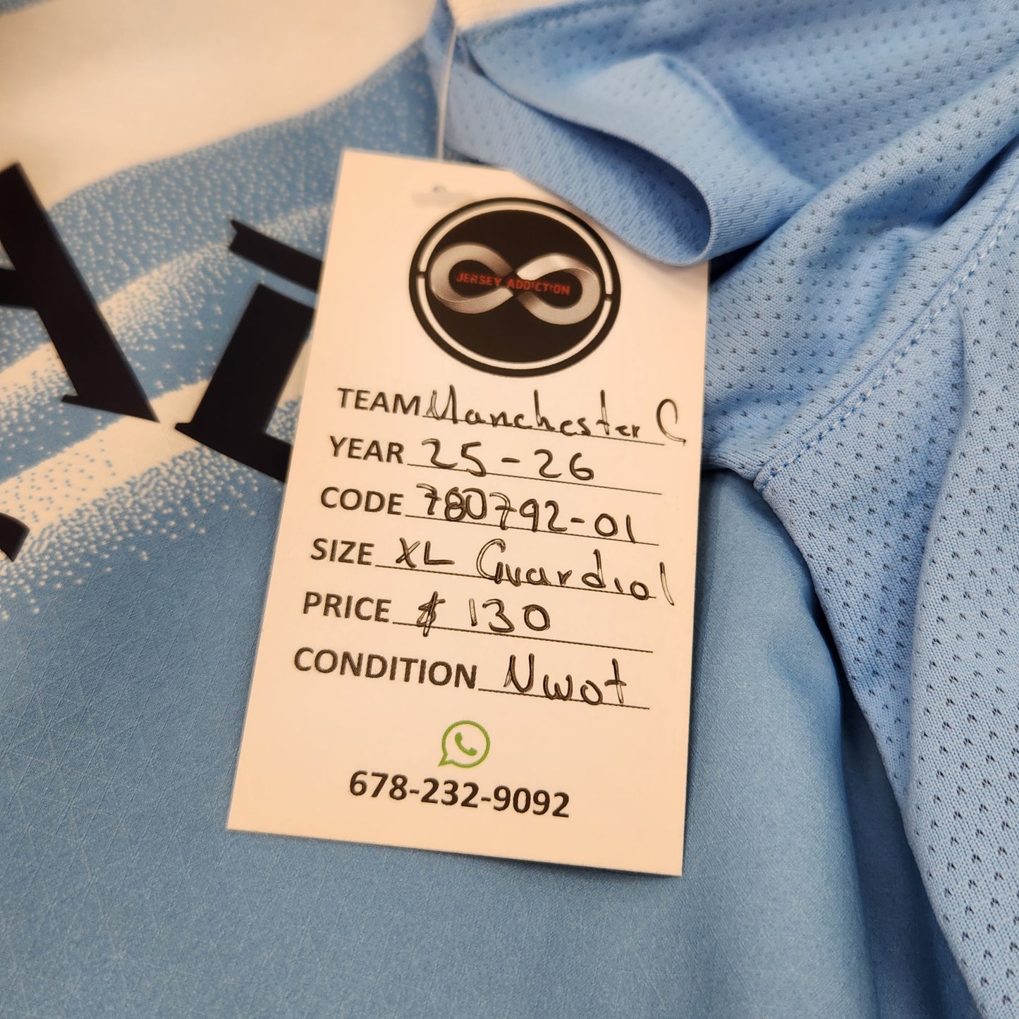 2025-26 Manchester City Gvardiol 24 Home Jersey / X-Large / New