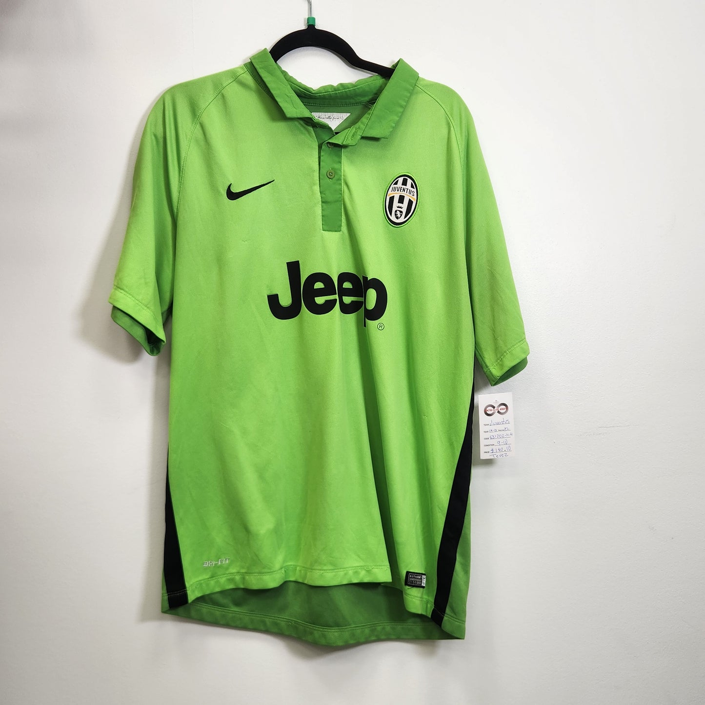 2014-15 Juventus FC Tevez 10 Away Jersey / X-Large / 9/10
