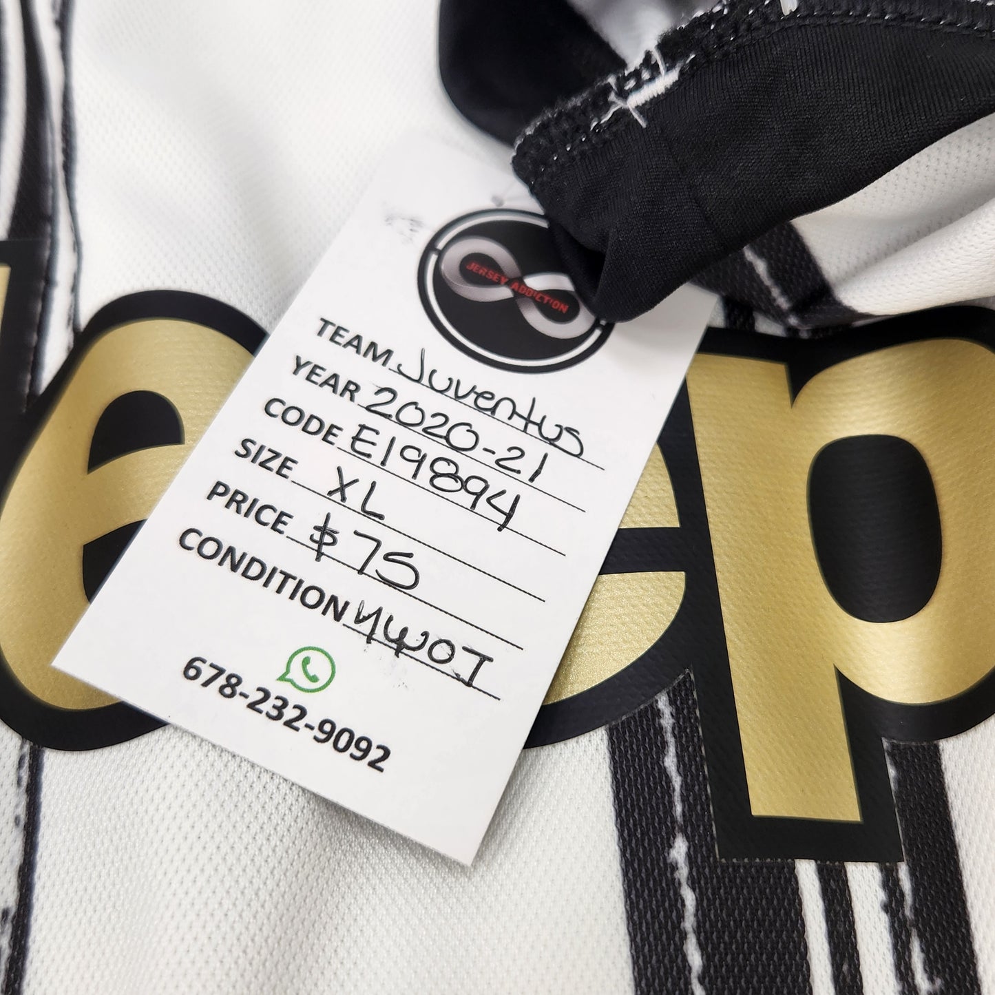 2020-21 Juventus FC Home Jersey / X-Large / New