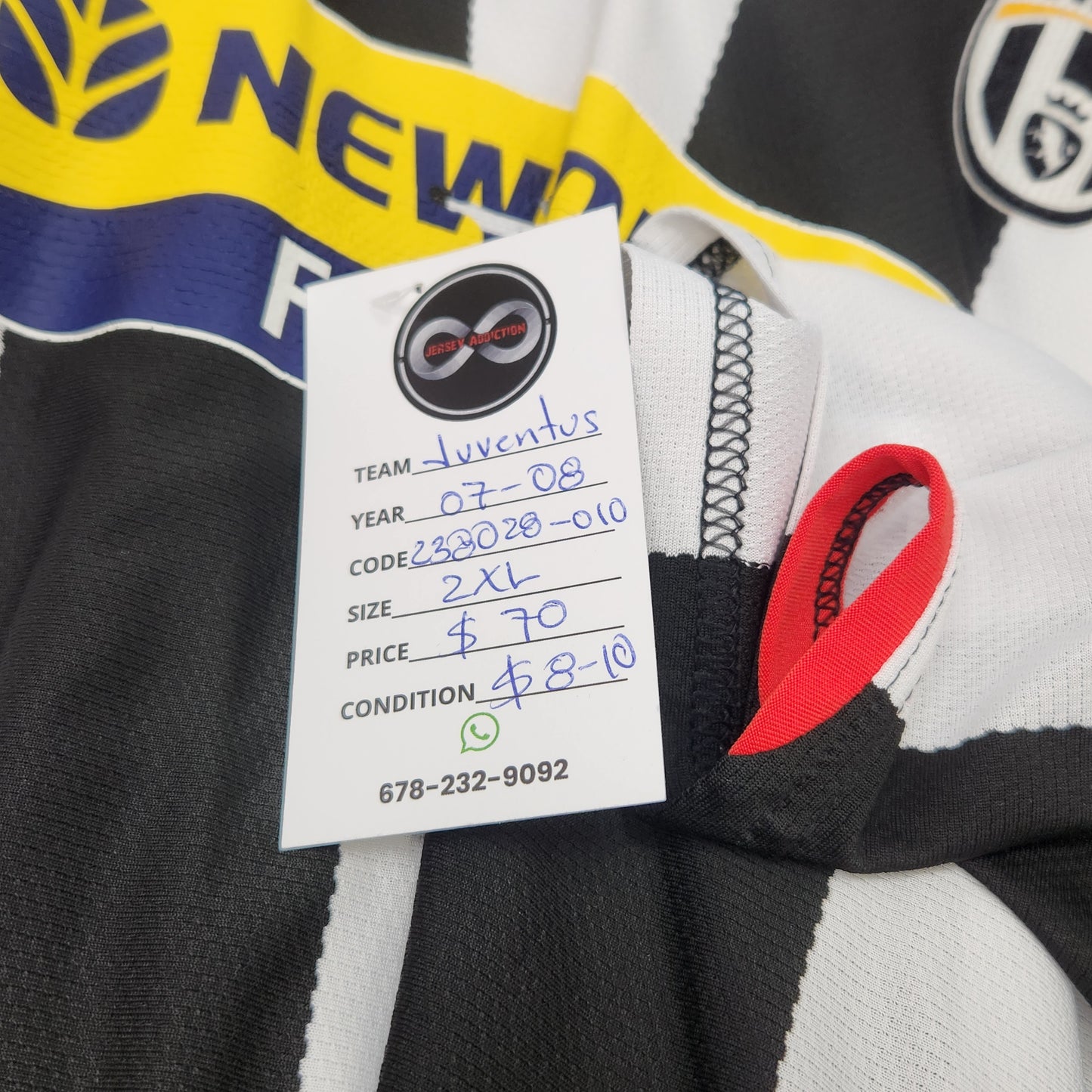 2007-08 Juventus FC Home Jersey / 2X-Large / 8/10