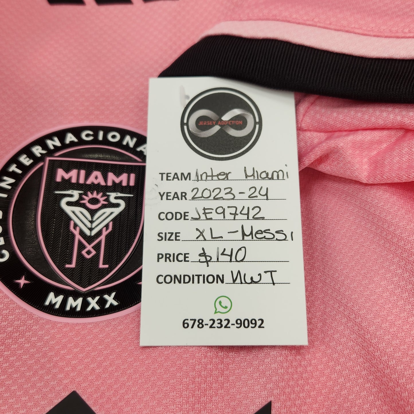 2023-24 Inter Miami Player Version Messi 10 Home Jersey / X-Large / New