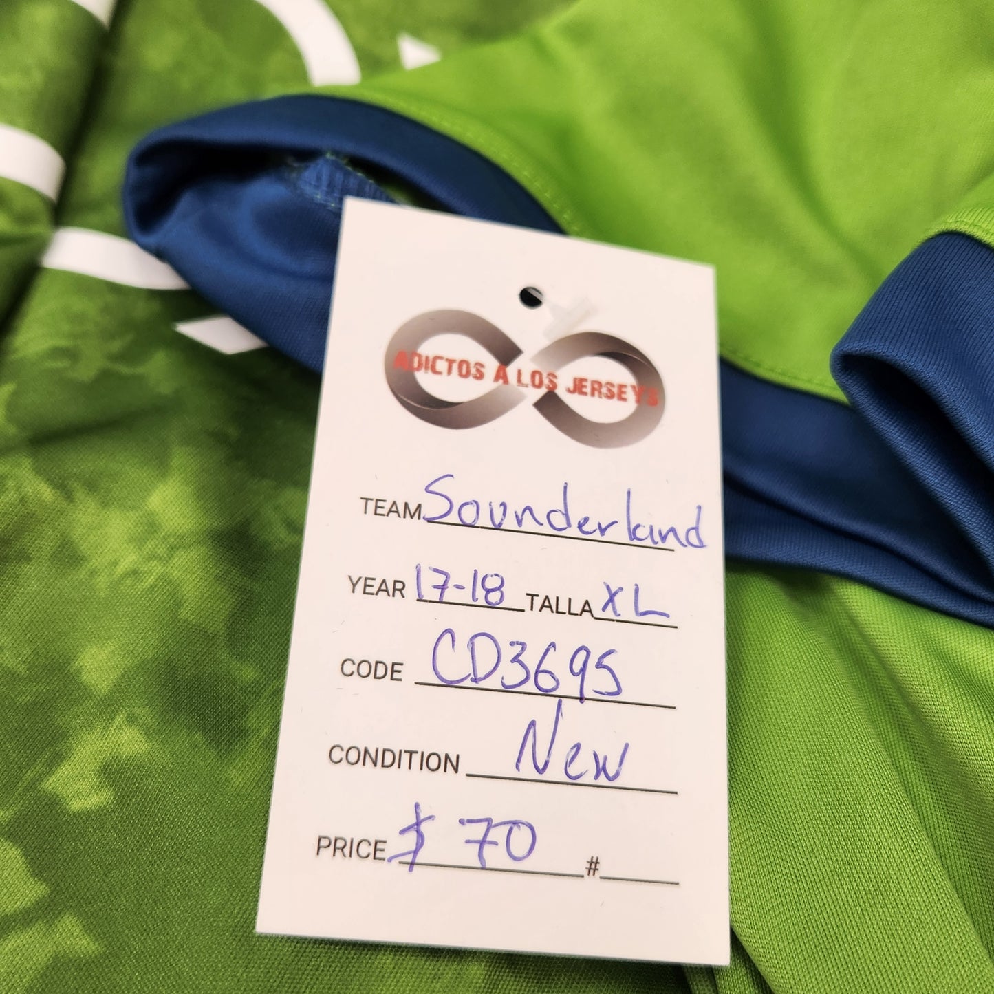 2017-18 Seattle Sounders FC Home Jersey / X-Large / New