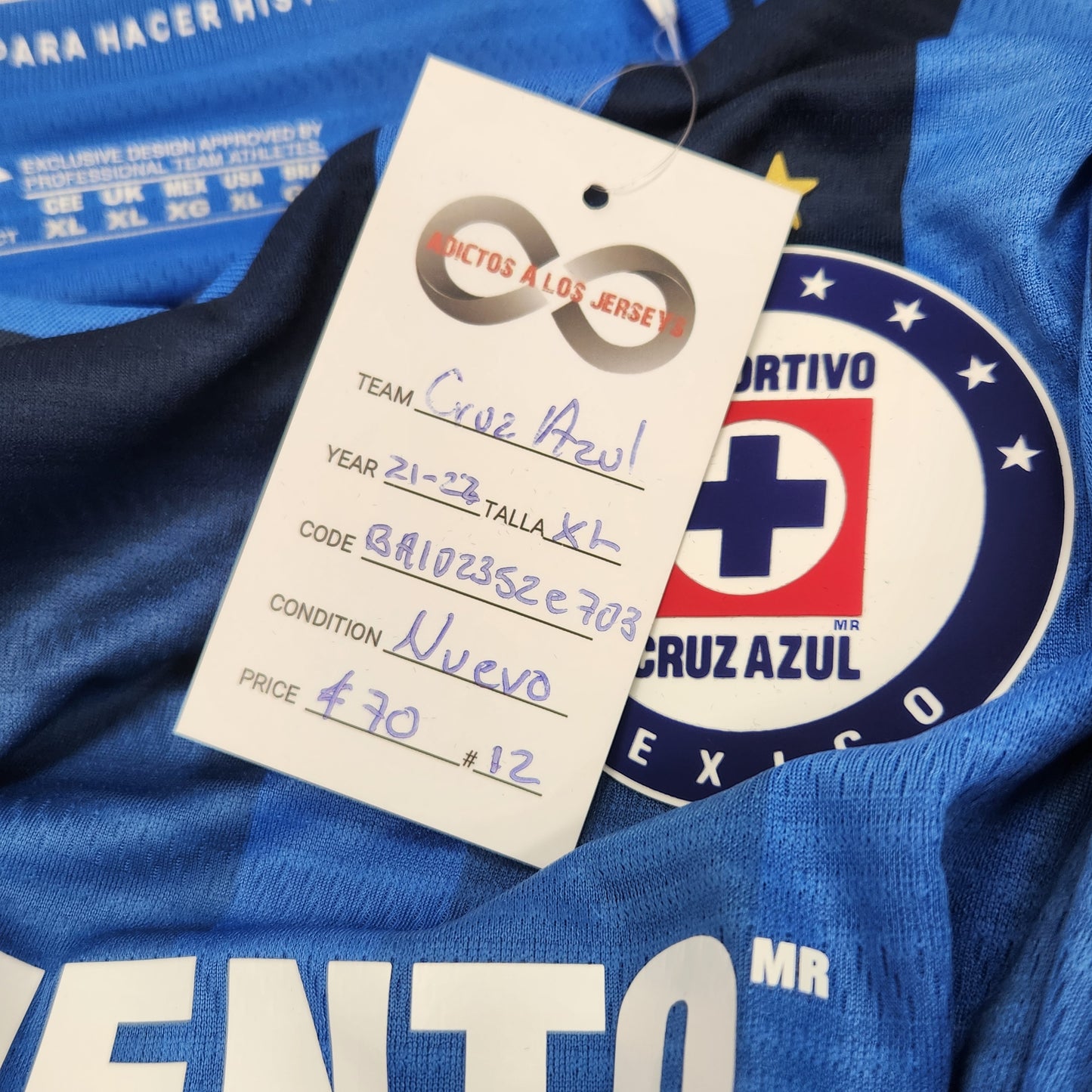 2021-22 Cruz Azul Home Jersey / X-Large / New