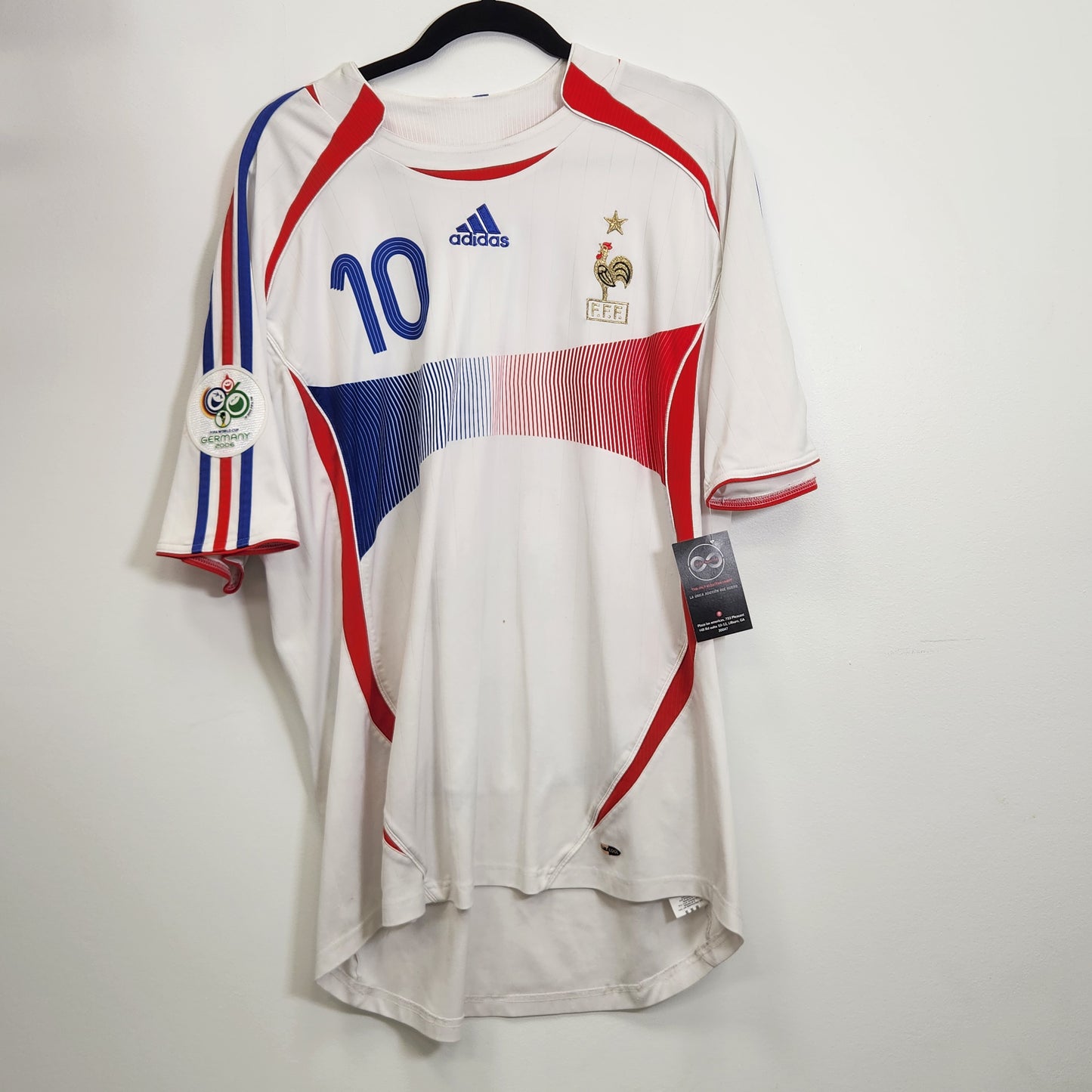 2006 France Zidane 10 Away Jersey / X-Large / 9/10