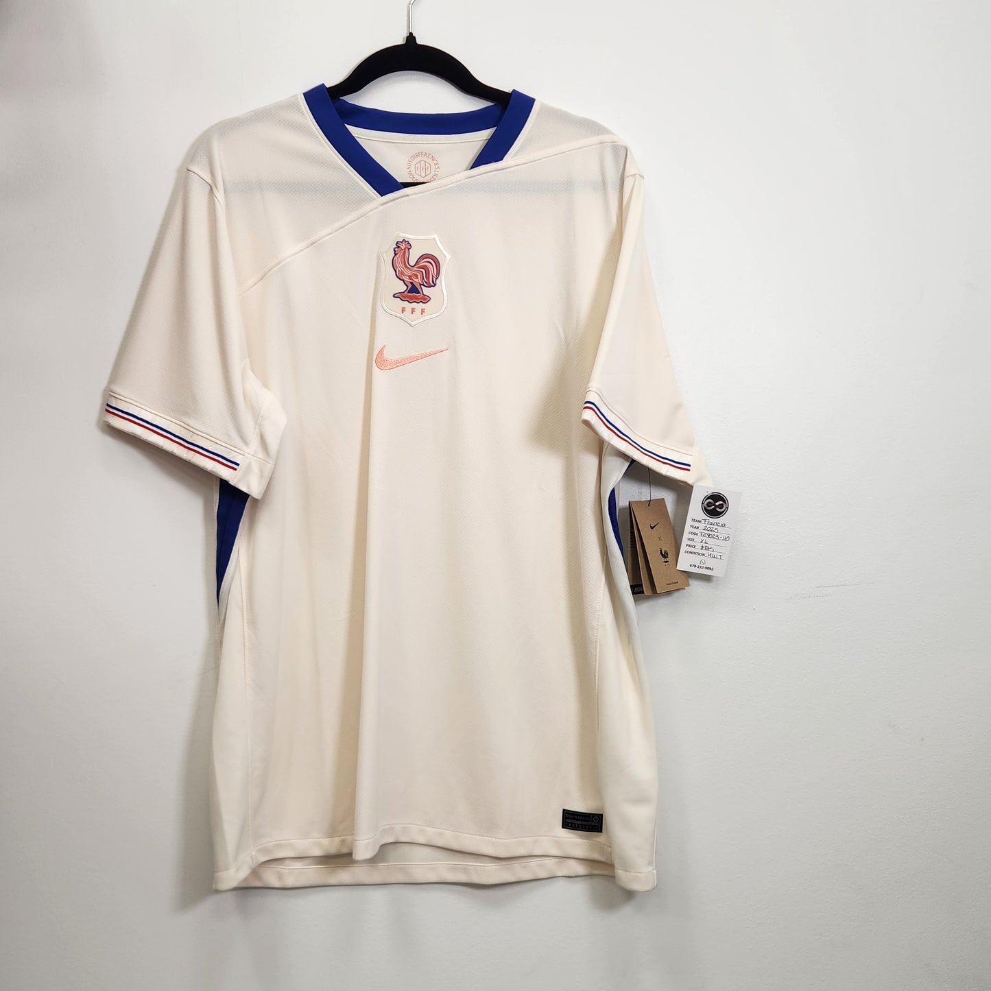 2025 France Away Jersey / X-Large / New