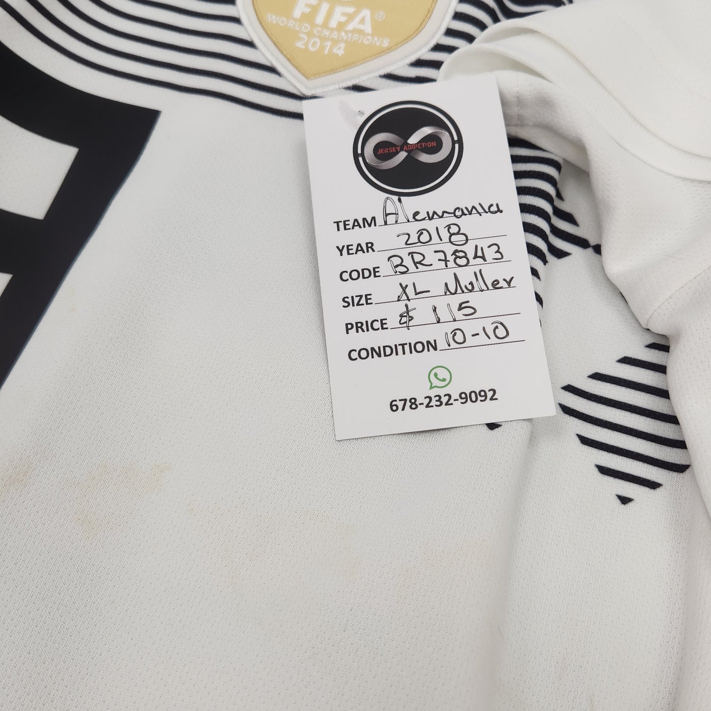 2018 Germany Muller 13 Home Jersey / X-Large / 10/10